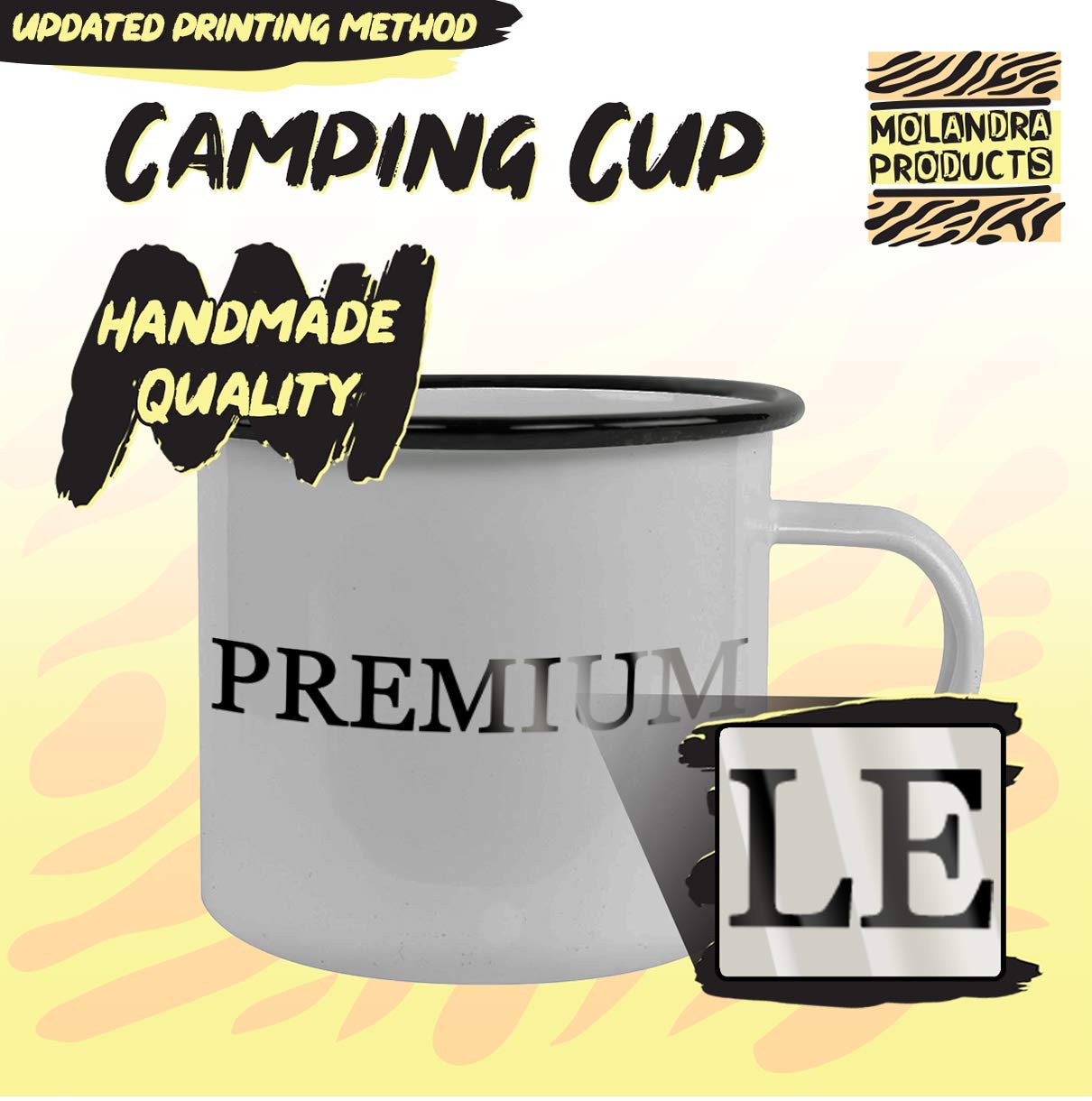 12oz Stainless Steel Camping Mug - Insulated Travel Coffee Cup with Lid, Perfect for Outdoor Adventures, Hiking & Camping Trips - Treble Maker (Black)