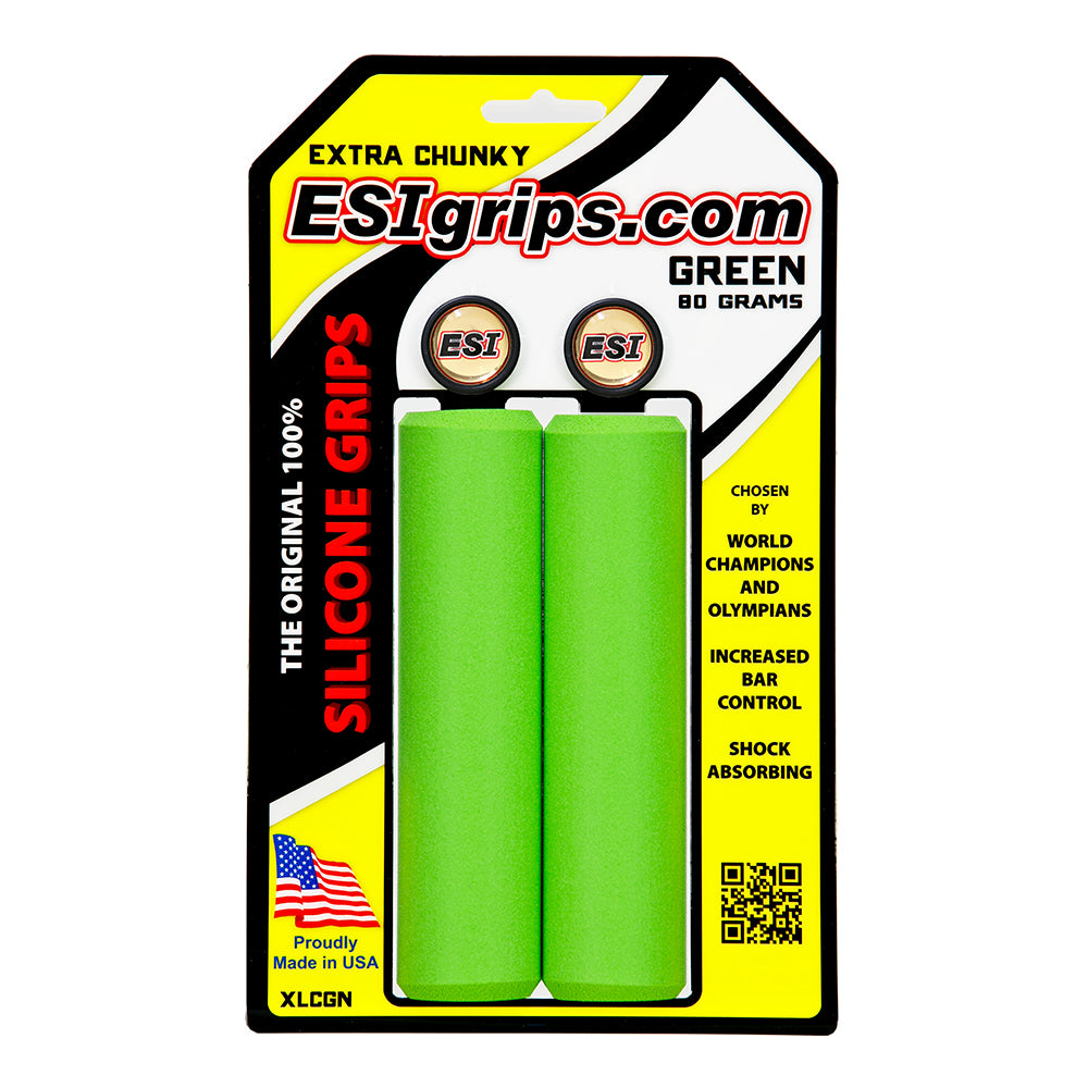 ESI Extra Chunky Grips - Premium Comfort Bike Handlebar Grips for Mountain & Road Bicycles - Ideal for Long Rides, Commuting & Off-Road Cycling