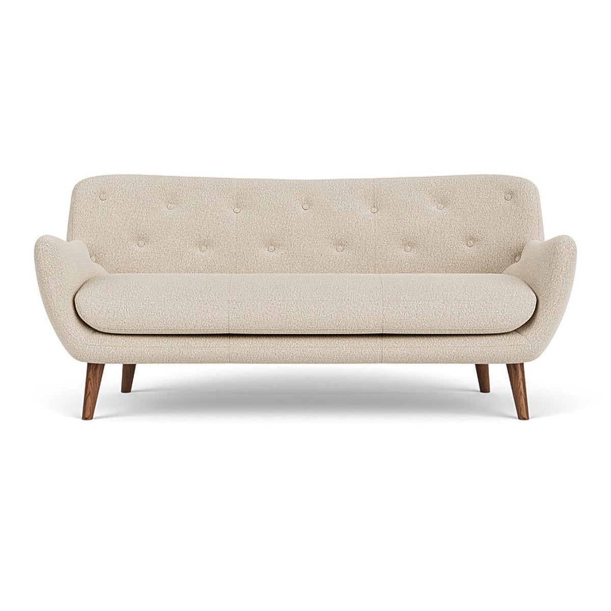 Luxury Herman Boucle 3-Seater Sofa - Modern Upholstered Living Room Couch for Small Spaces, Comfortable Sectional Sofa for Home, Apartment & Office Use