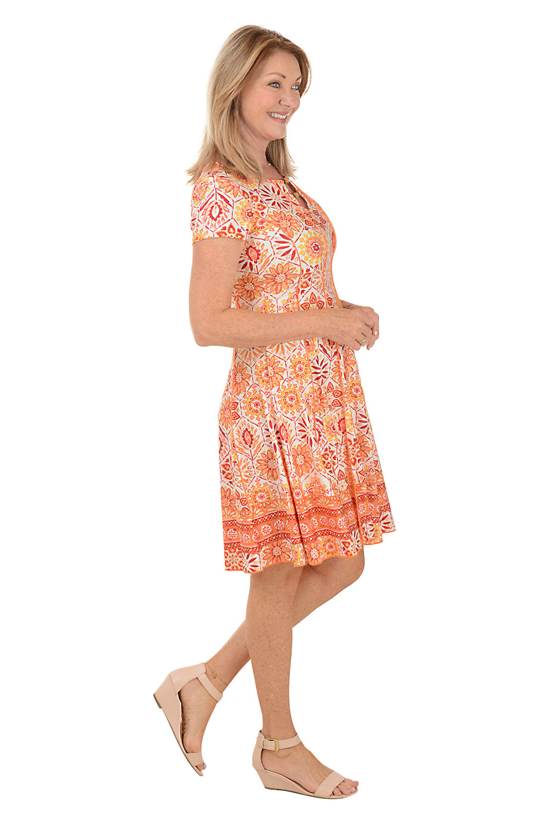 Honey Blossom Beaded Neck Seamed Dress - Elegant Women's Party Gown for Evening Events & Special Occasions