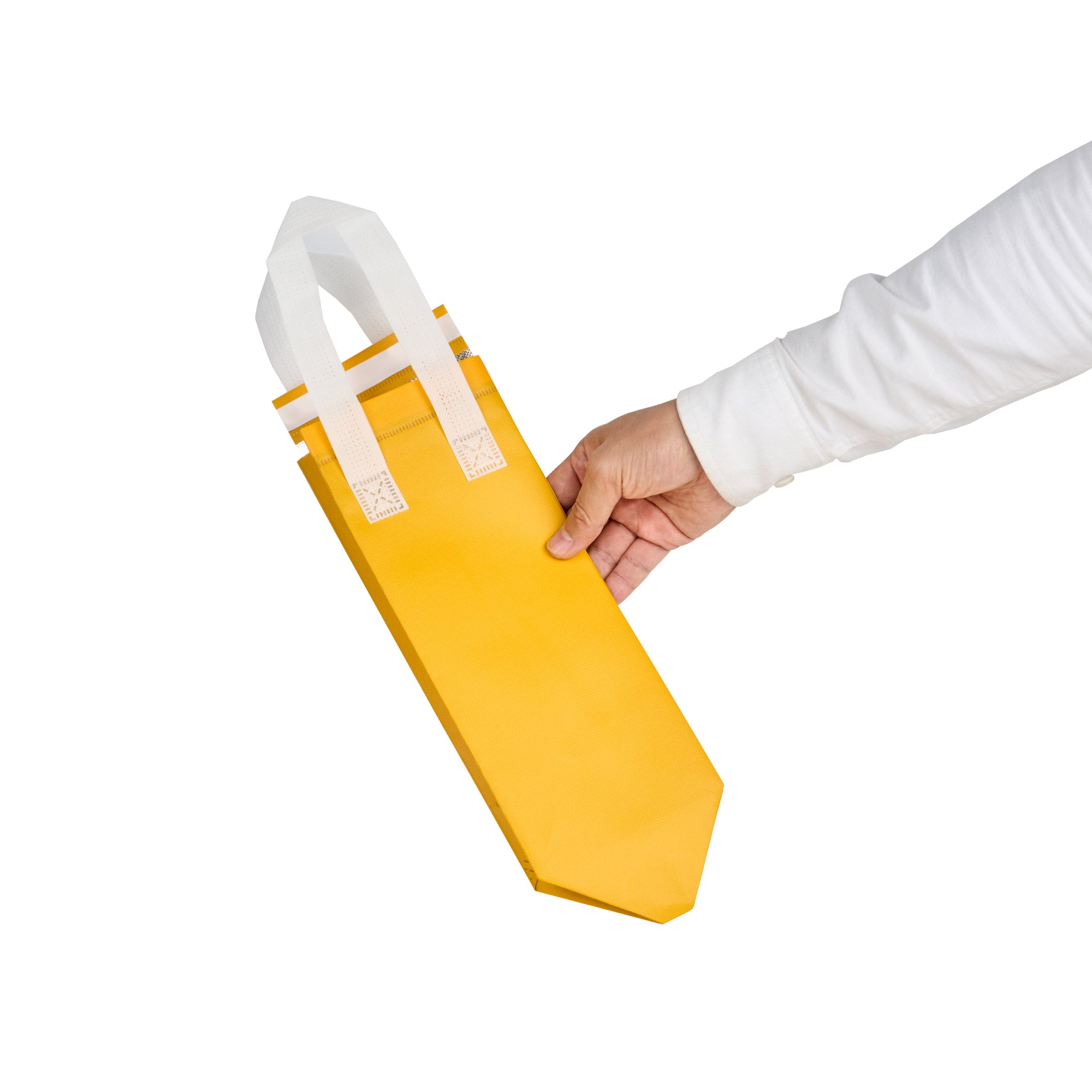 Yellow Insulated Take Out Bag - Tamper Evident Food Delivery Bags (4.75
