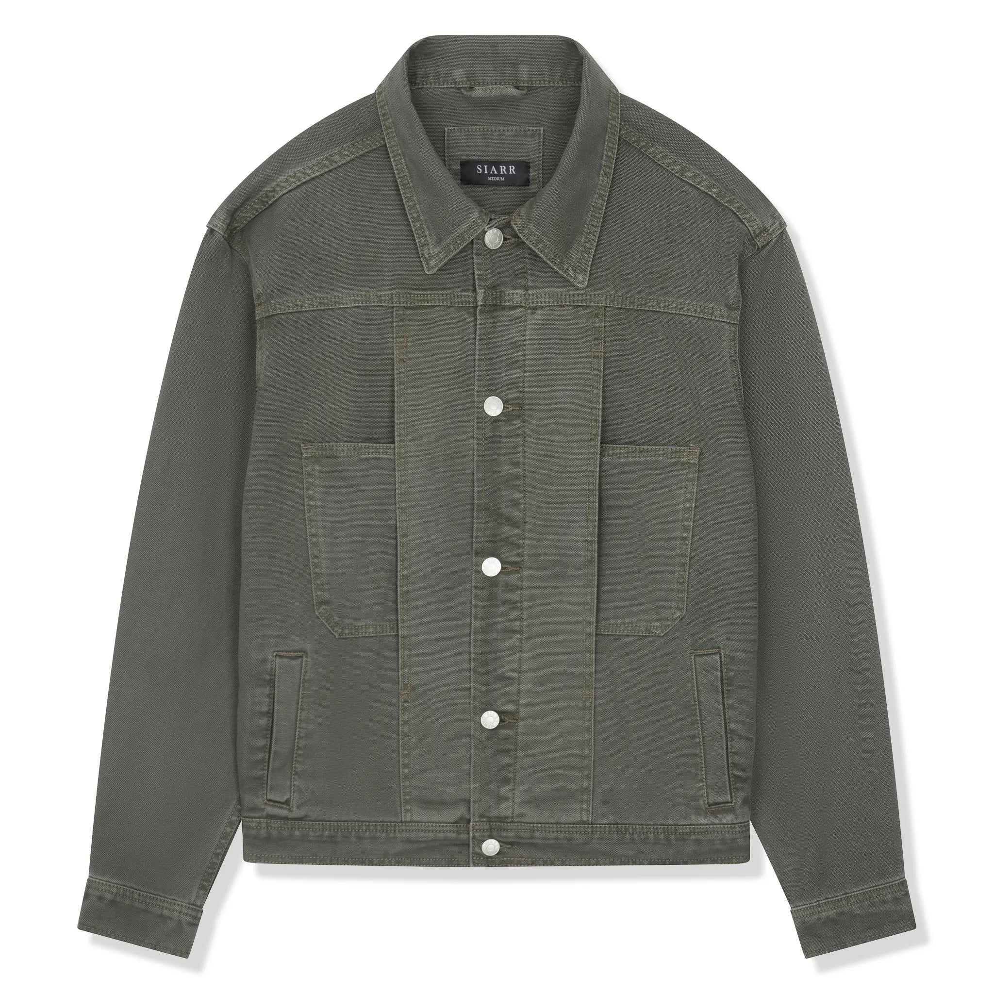 SIARR Green Denim Jacket & Cargo Pants Set - Stylish Streetwear Outfit for Men | Perfect for Casual Wear, Outdoor Adventures & Urban Fashion