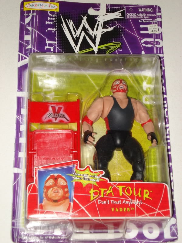 1999 WWF Jakks Pacific DTA Tour Series 1 Vader Wrestling Action Figure - Exclusive Collectible for WWF Fans & Wrestling Memorabilia Collectors - Perfect for Display, Gifts, and Nostalgic Wrestling Collections