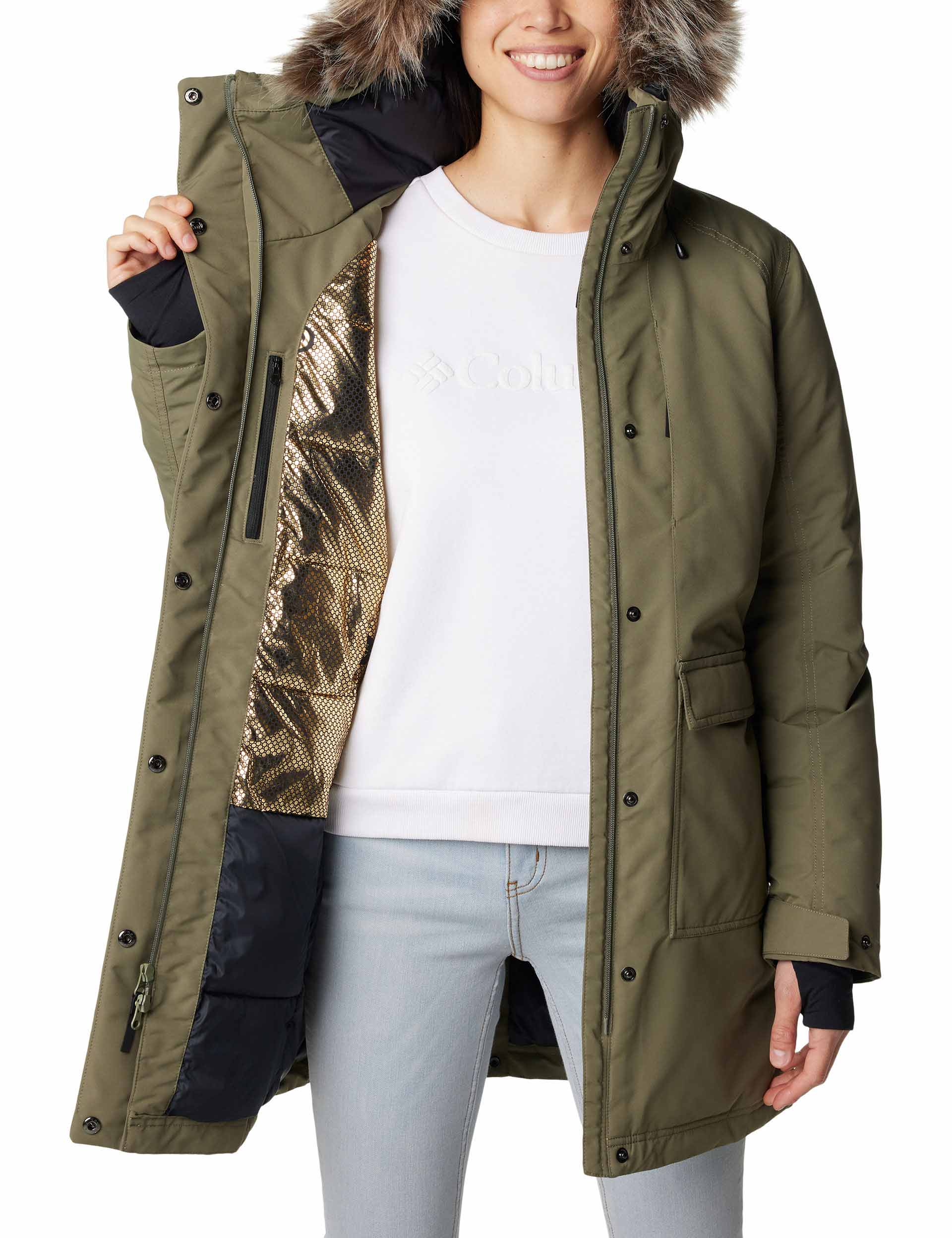Little Si II Waterproof Parka Jacket for Women & Men - Lightweight Raincoat with Hood, Windproof Outdoor Shell (Stone Green) - Perfect for Hiking, Camping & Everyday Rainy Weather