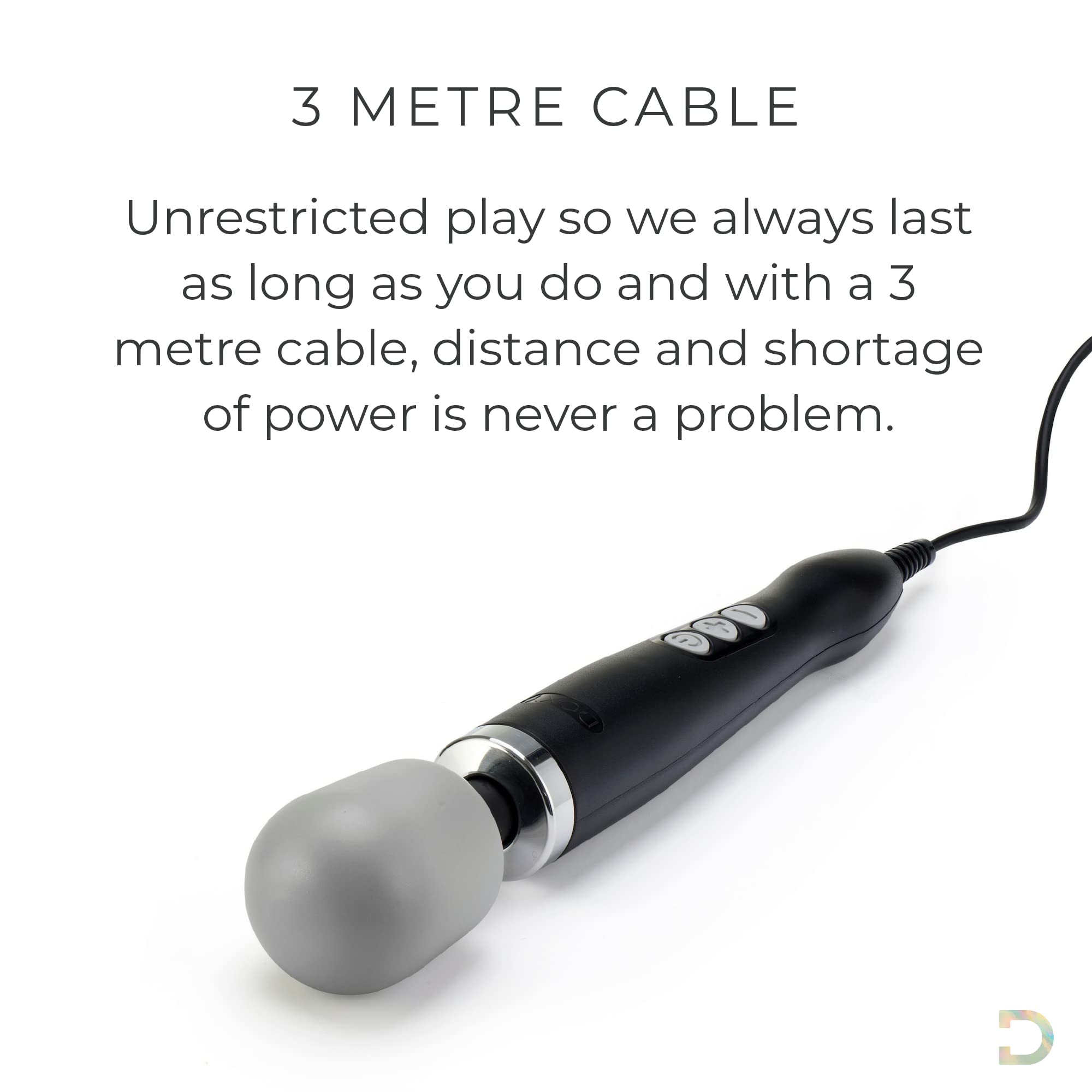 Doxy Original Wand Vibrator for Women - Powerful & Premium Rechargeable Massager - Perfect for Deep Relaxation, Couples Play & Solo Pleasure