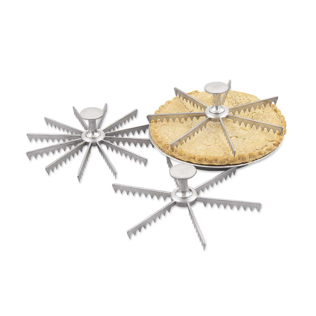 Browne Commercial Pie Marker - 10-Cut Aluminum Dough Divider for Professional Baking & Pastry Making | Perfect for Pies, Tarts, and Pastries