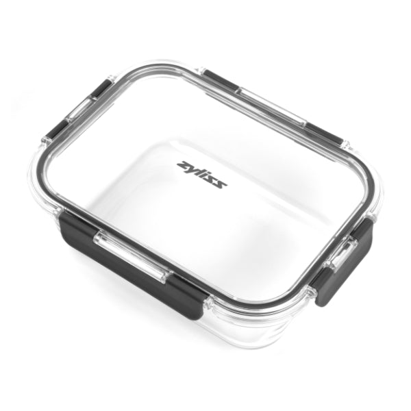 Zyliss 1.61qt Airtight Glass Food Storage Containers with Lids - BPA Free Kitchen Organizers for Meal Prep, Leftovers, Pantry & Fridge Organization