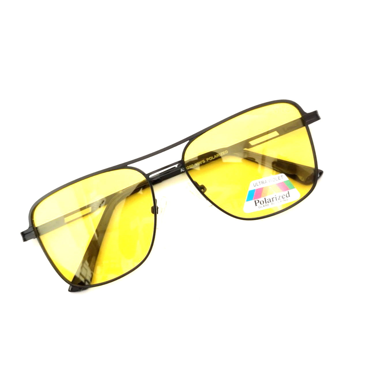 Yellow Polarized Night Driving Glasses - Anti-Glare UV Protection for Safe Night Vision - Perfect for Driving, Fishing & Outdoor Activities