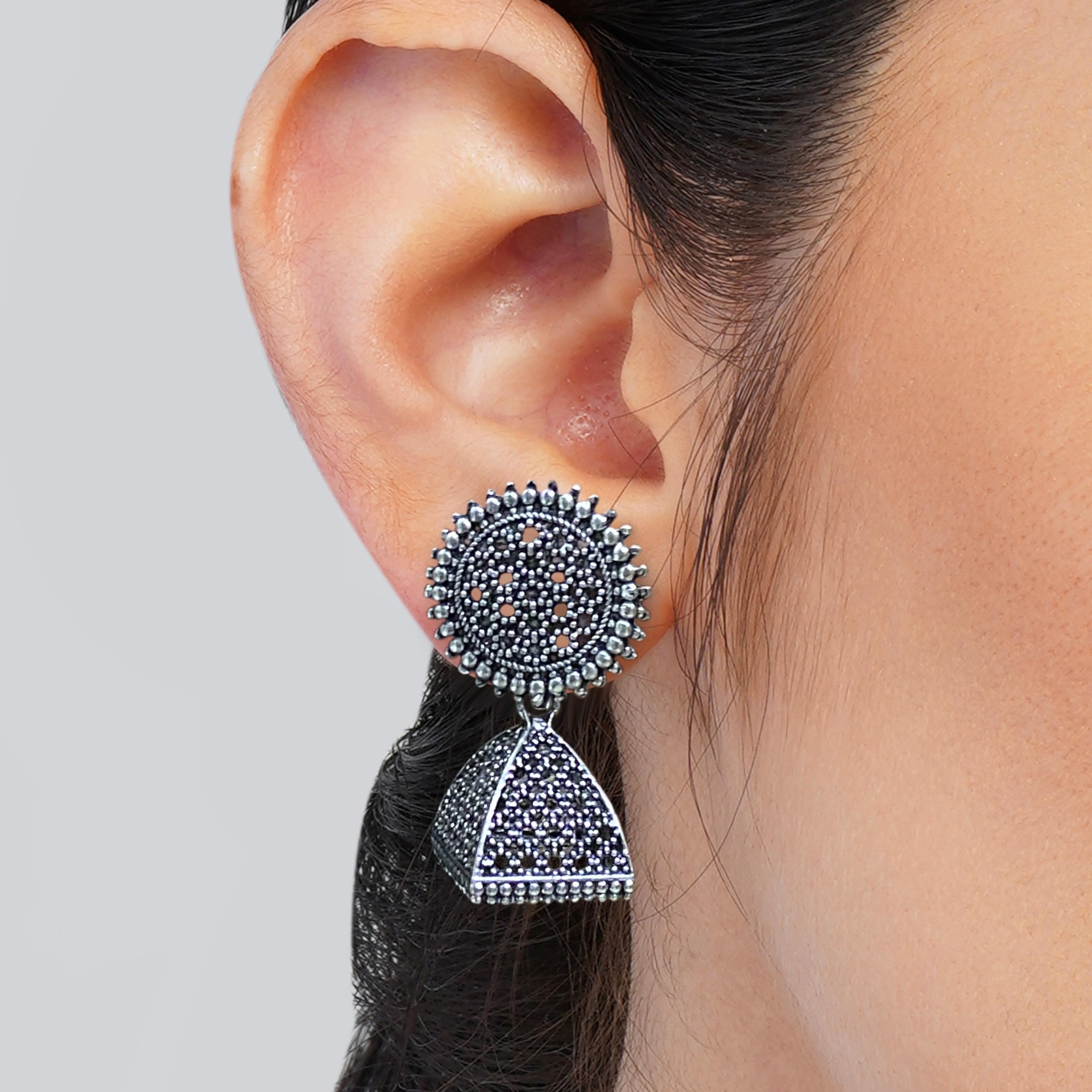 Floral Drop Earrings for Women - 12 Pairs Fashion Frill Dangle Earrings, Traditional Design Gift Set for Girls & Women | Perfect for Weddings, Parties & Everyday Wear
