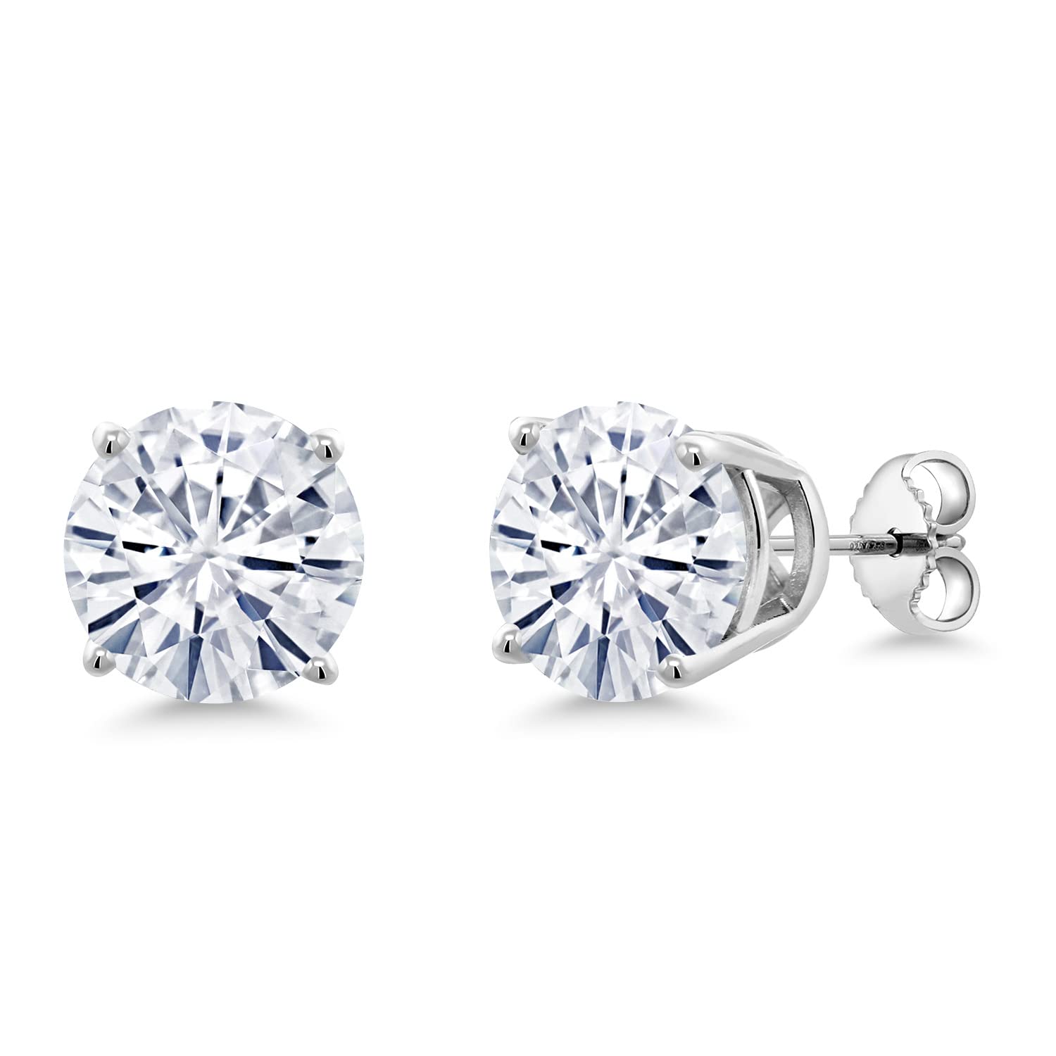 10MM Round Gemstone Birthstone Stud Earrings for Women & Men | 925 Sterling Silver Fine Jewelry | Perfect Gift for Mom, Wife, Her | Anniversary, Birthday, Christmas Present | Elegant Everyday Wear & Special Occasions