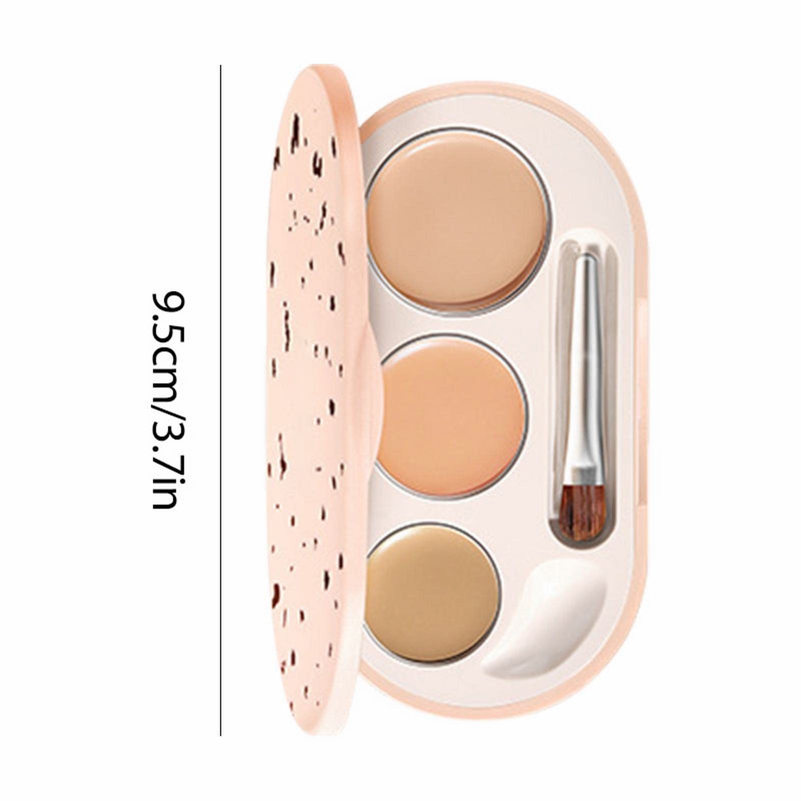 Tri-Color Eraser Concealer Palette - Covers Dark Circles, Freckles & Blemishes | Skin Brightening Fair Concealer for Flawless Makeup | Perfect for Daily Use, Photo Shoots & Special Events