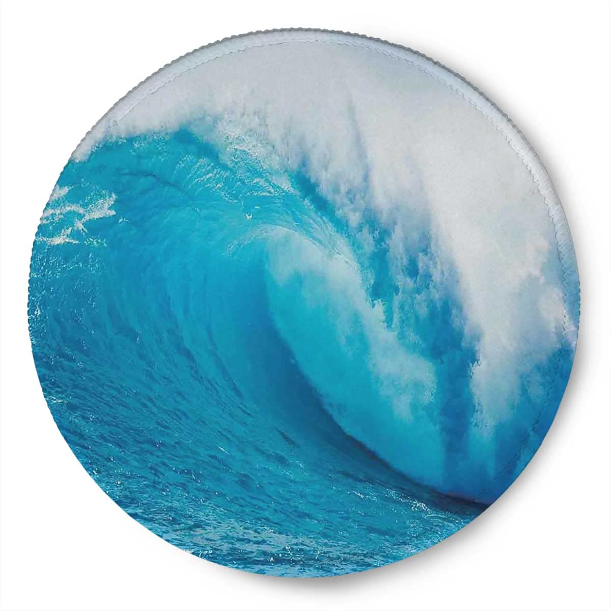 Premium Round Gaming Mouse Pad - Non-Slip Rubber Base, Waterproof & Portable 7.9
