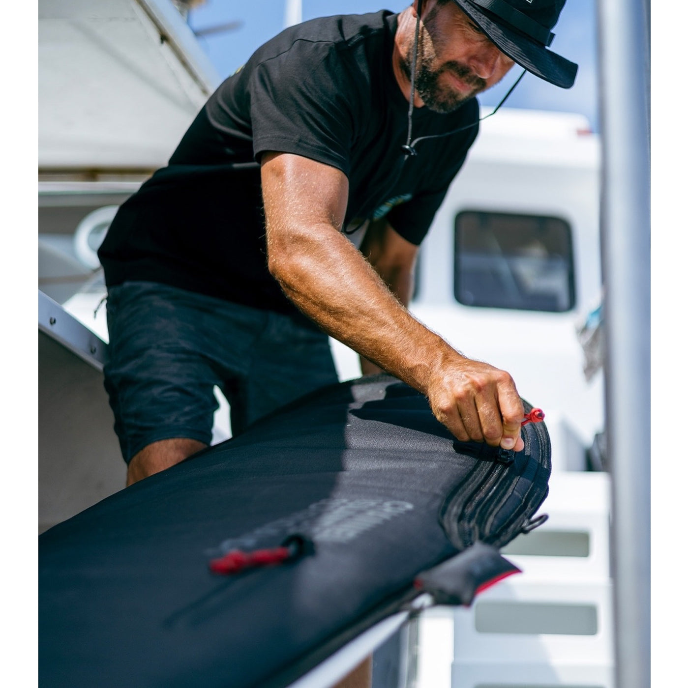 Channel Islands Everyday Hybrid Specialty Surf Bag - Waterproof & Durable for Surfing, Beach & Travel - Black