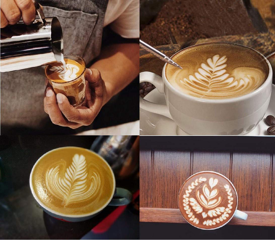 20oz Stainless Steel Milk Frothing Pitcher for Latte Art, Espresso & Cappuccino - 18/8 Food-Grade Steel with Ergonomic Handle | Perfect for Home Baristas, Coffee Shops & Cafe Use (Cobalt Blue)