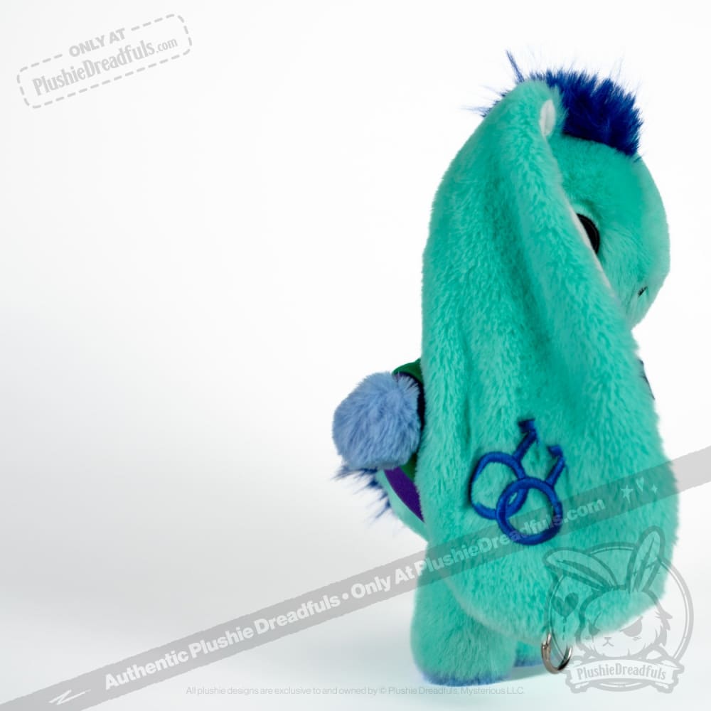 Plushie Dreadfuls MLM Gay Bunny Stuffed Animal - Soft Cuddly Toy for LGBTQ+ Pride, Bedroom Decor & Gift Giving