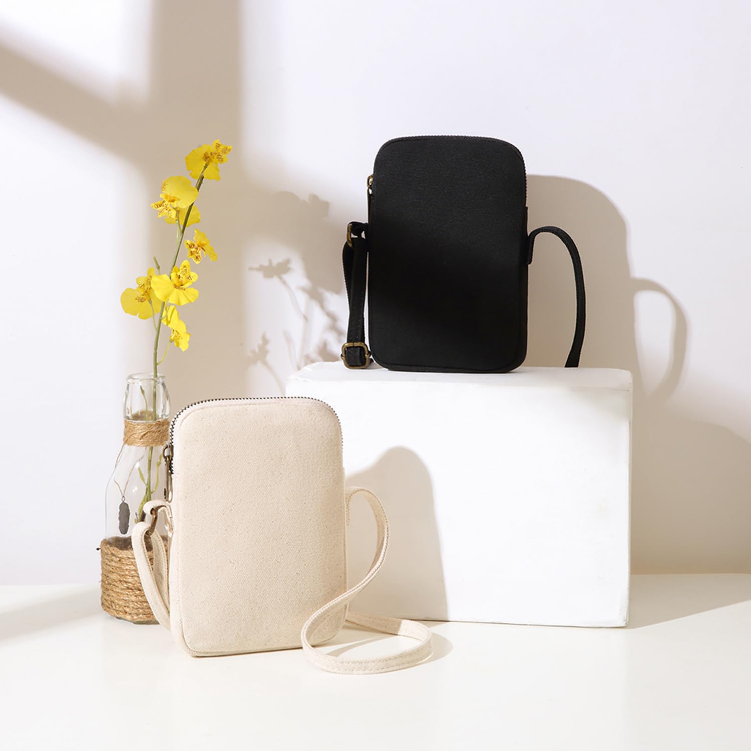 Small Crossbody Purse with Zipper - Mini Phone Wallet Shoulder Bag for Women, RFID Blocking Credit Card Slots - Perfect for Travel, Shopping & Everyday Use