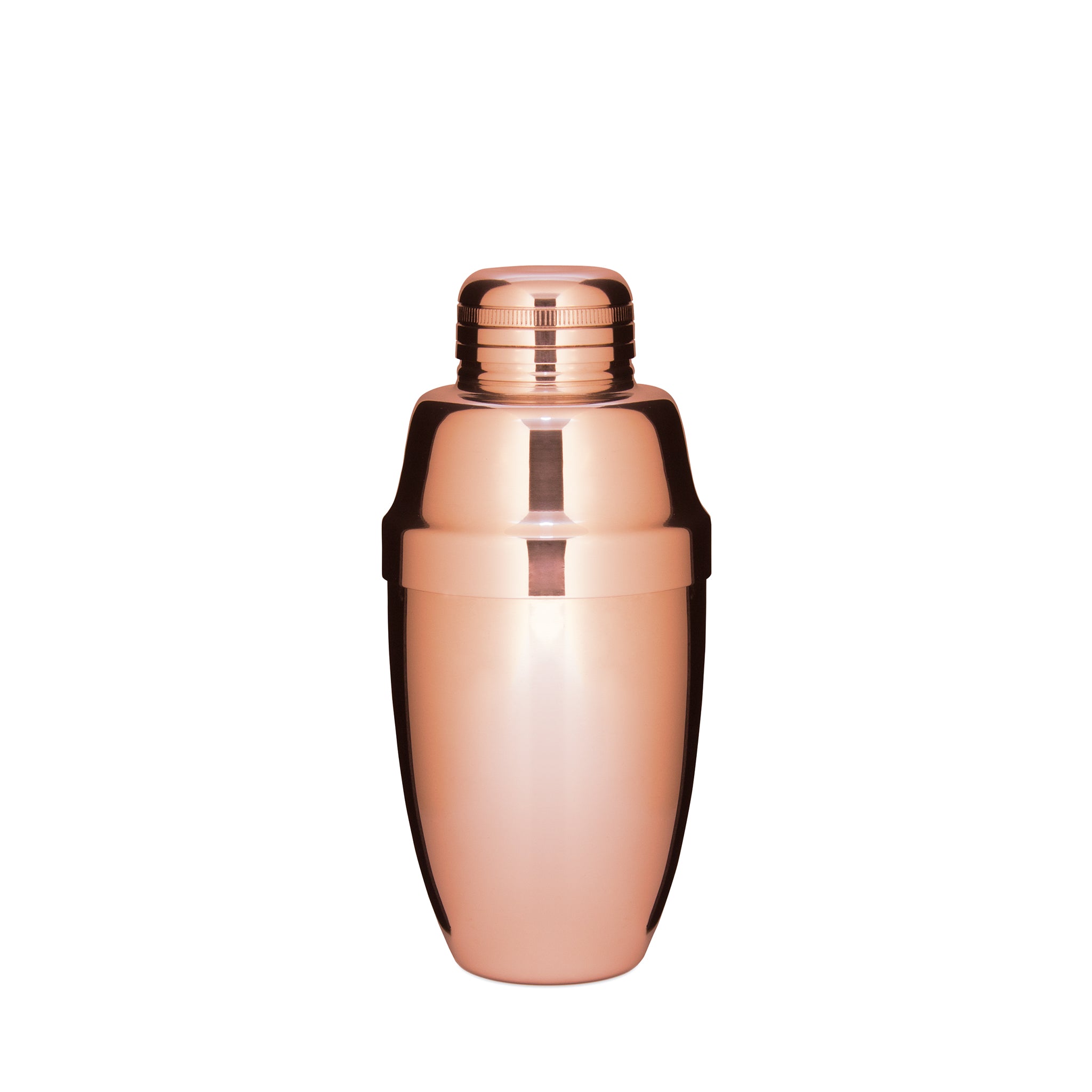 USAGI™ Heavyweight Copper Plated Cobbler Shaker 500ml (17oz) - Premium Cocktail Mixing Tool for Bartenders & Home Bars