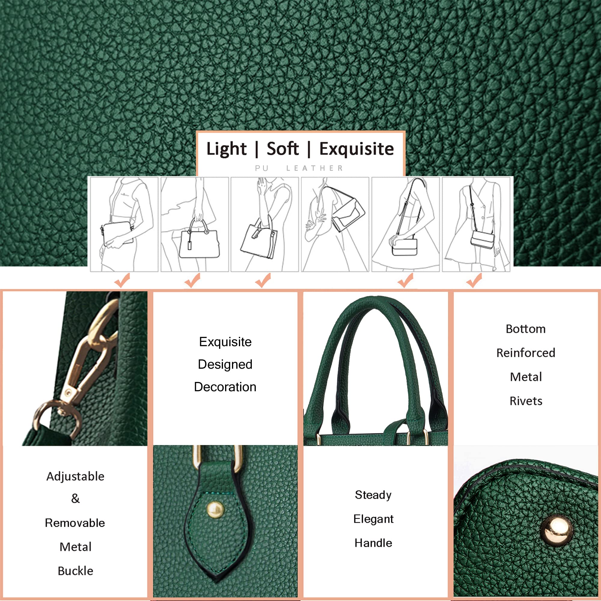 Chicarousal Women's Leather Crossbody Bag - Stylish Tote & Shoulder Purse for Daily Use