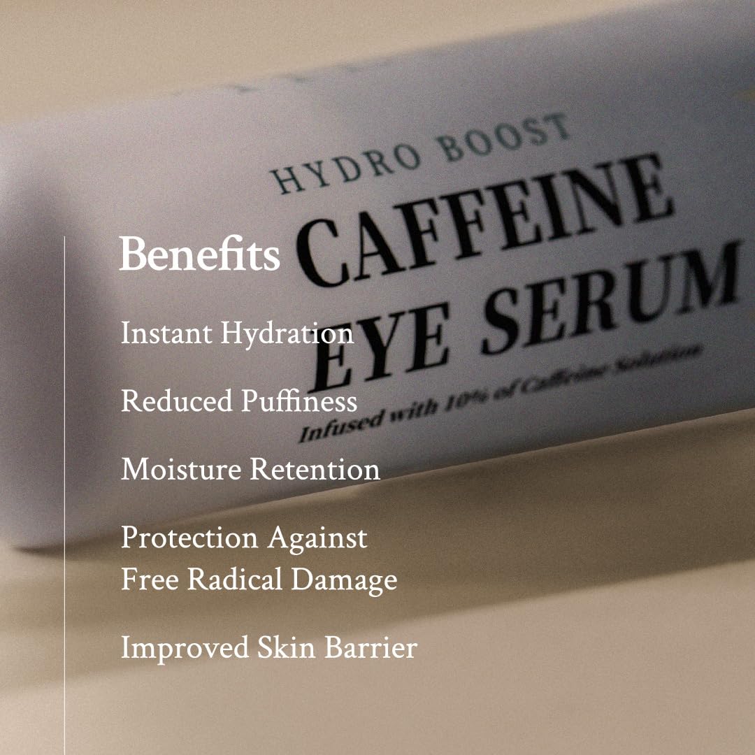 AHA Body Lotion & Caffeine Eye Serum Bundle - Hydrating Skincare Set for Dry Skin & Dark Circles | Perfect for Daily Moisturizing & Under Eye Care