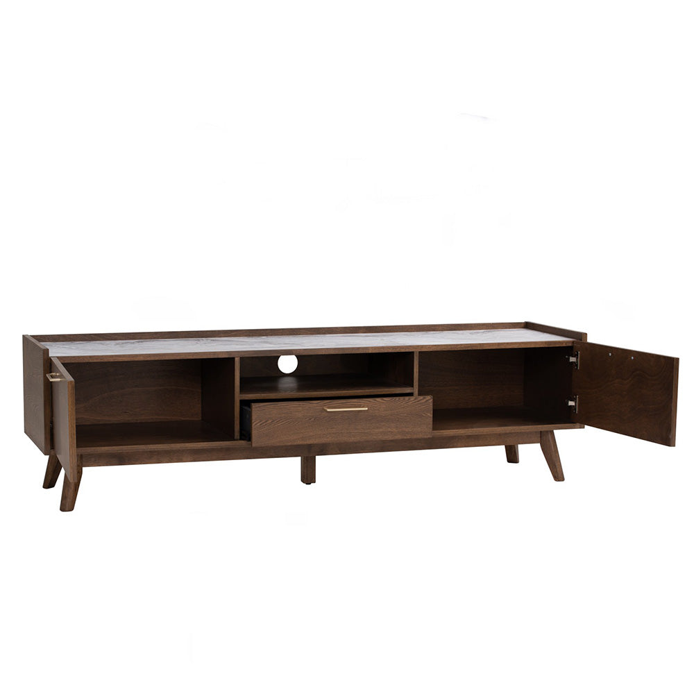 Andrea 1.8m TV Stand with Storage - Modern Entertainment Center for Living Room, Bedroom & Home Theater - Fits 65 Inch Flat Screen TV
