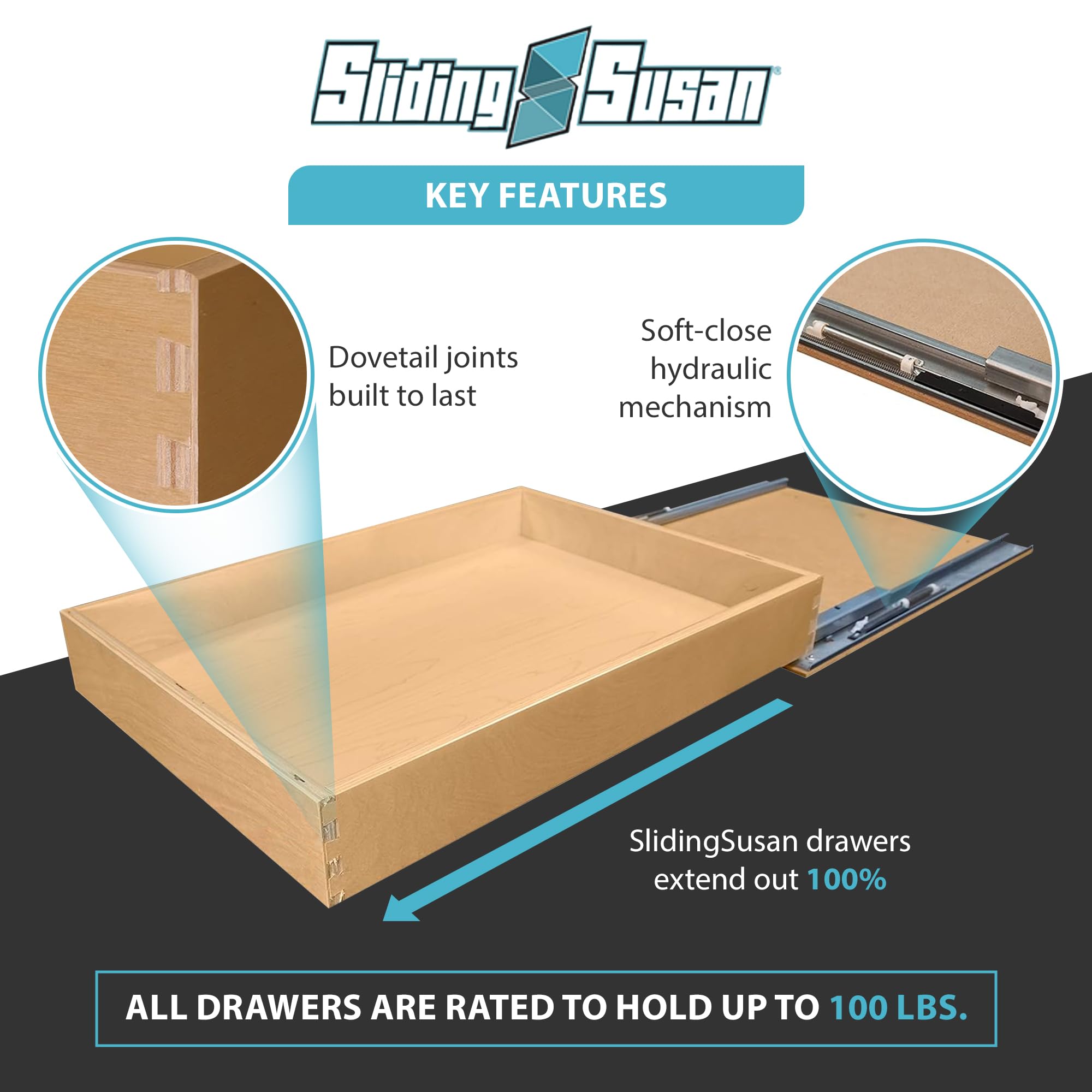 Pull Out Drawer Organizer for Cabinets - 16