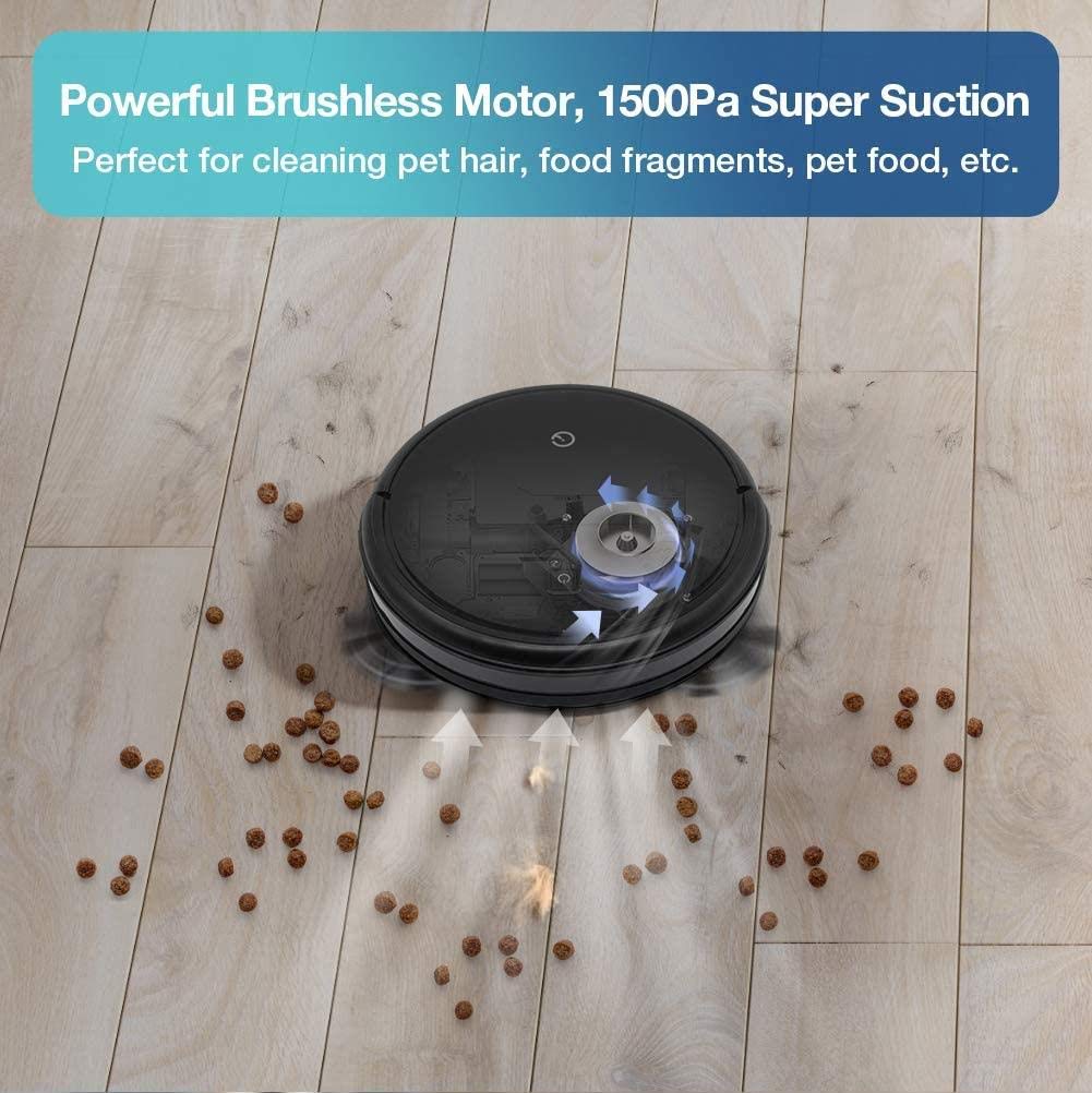 Smart Robot Vacuum Cleaner for Pet Hair - Powerful Suction for Hard Floors & Low Pile Carpets | Ideal for Home, Kitchen & Pet Owners | Automatic Cleaning for Busy Lifestyles