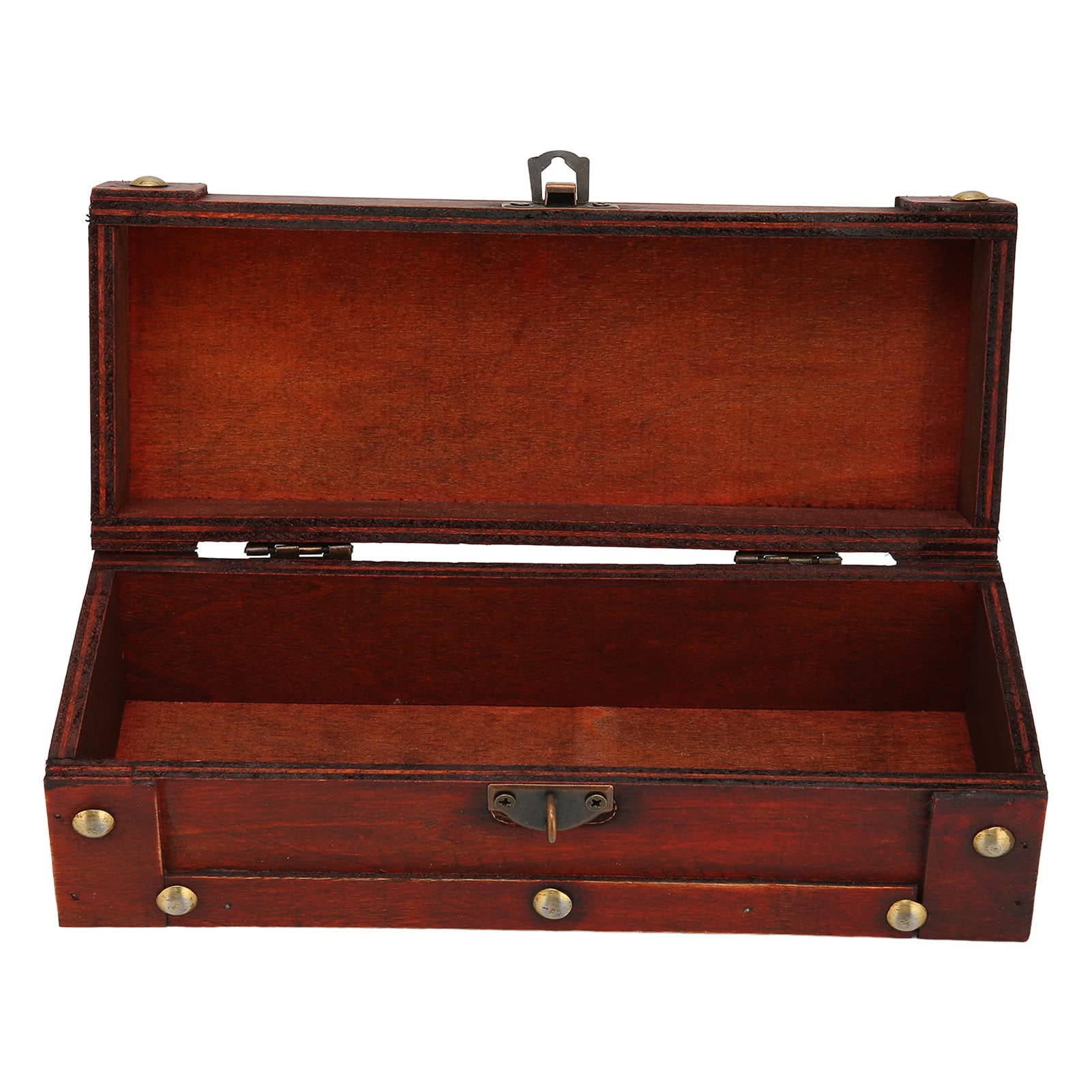 Vintage Wooden Jewelry Storage Box - Handcrafted Decorative Treasure Chest for Necklaces, Rings & Accessories | Perfect for Home, Beauty Salon & Gift Giving | Elegant Jewelry Organizer & Decorative Display Box