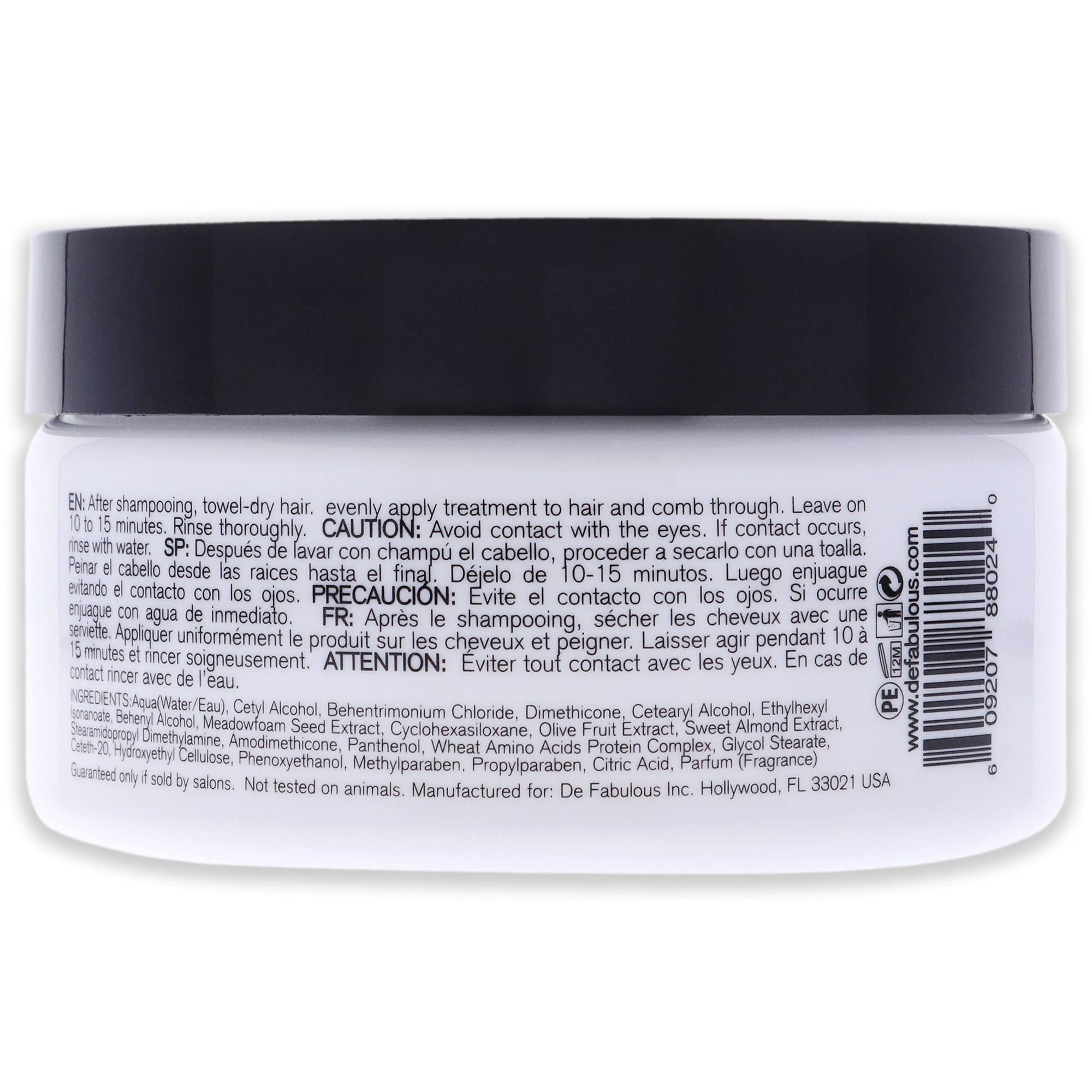 De Fabulous Reviver Hair Repair Treatment - 8.5 oz Deep Conditioning Mask for Damaged Hair - Salon Quality Treatment for Dry, Brittle Hair at Home | Perfect for Post-Color Care & Weekly Hair Rejuvenation