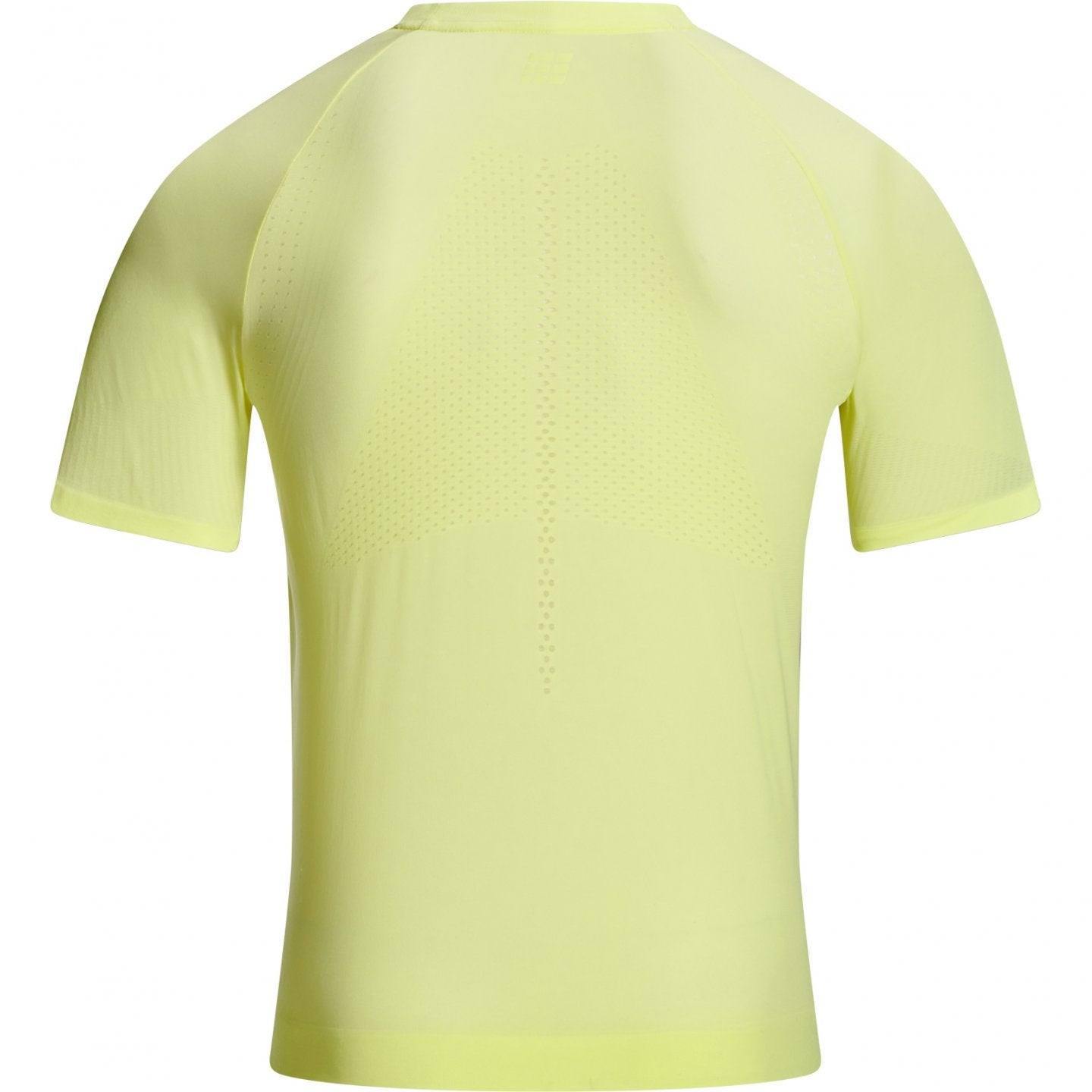 CEP Men's Ultralight Seamless Running Shirt - Short Sleeve V2 in Lime Green | Moisture-Wicking & Breathable Athletic Top for Running, Gym & Outdoor Sports