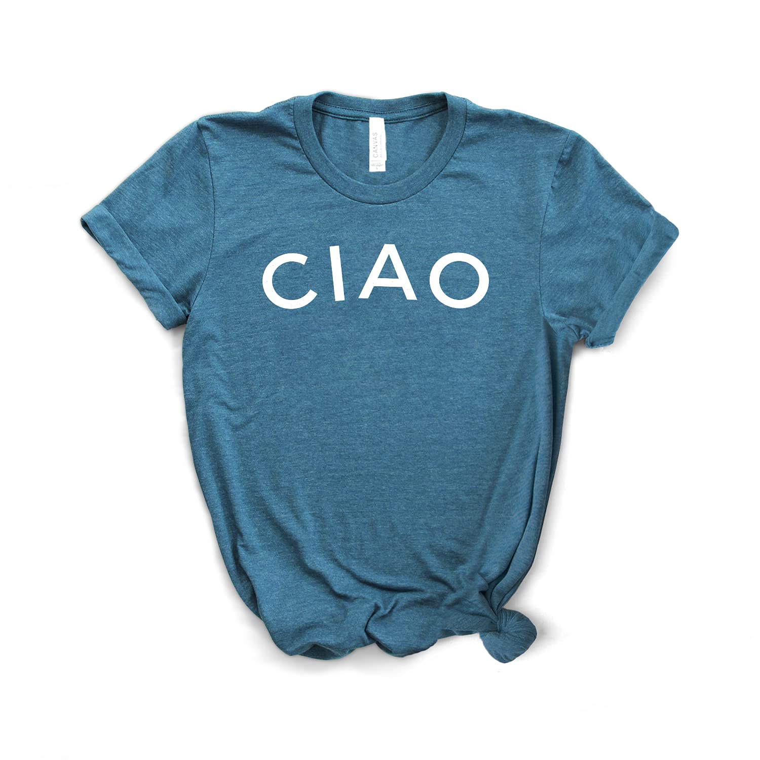 Ciao Shirt - Italian Graphic Tee with 'Ciao' Print - Unisex Softstyle T-Shirt for Men & Women - Perfect for Travel, Italy Vacations, and Italian-Themed Parties