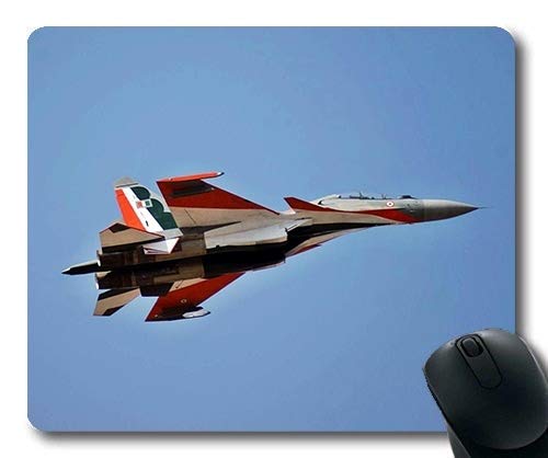 Indian Air Force Fighter Planes HD Gaming Mouse Pad - Large Non-Slip Desk Mat with Stitched Edges for PC Gamers & Office Work | Perfect for Gaming Setups & Computer Workstations