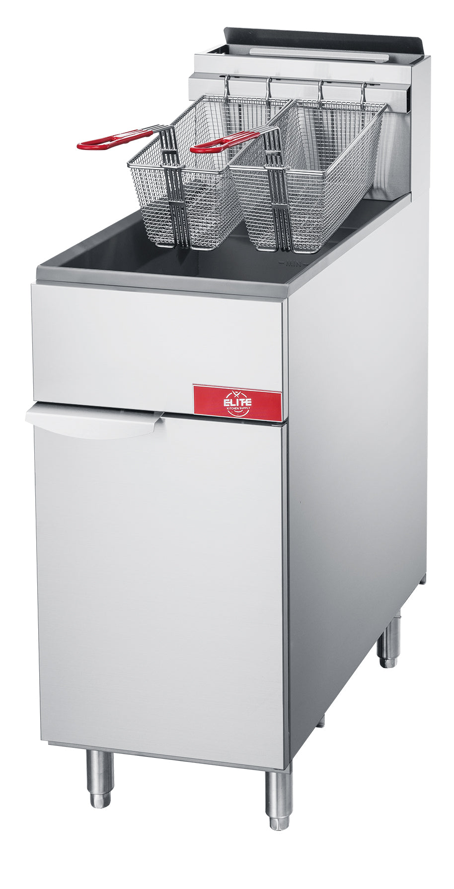 ECF3 NG 3-Tube Burner Fryer - High-Efficiency Commercial Deep Fryer for Restaurants & Food Trucks - Perfect for Frying Chicken, Fish, and French Fries