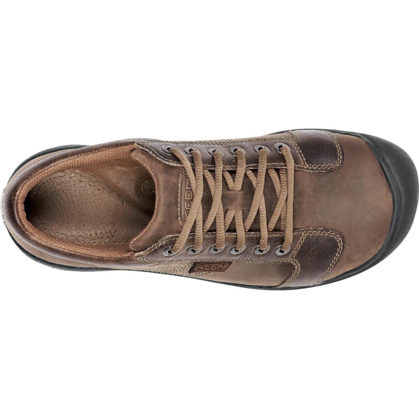 KEEN Austin Men's Hiking Shoes - Chocolate Brown Waterproof Leather Outdoor Boots for Walking, Camping & Trail Adventures