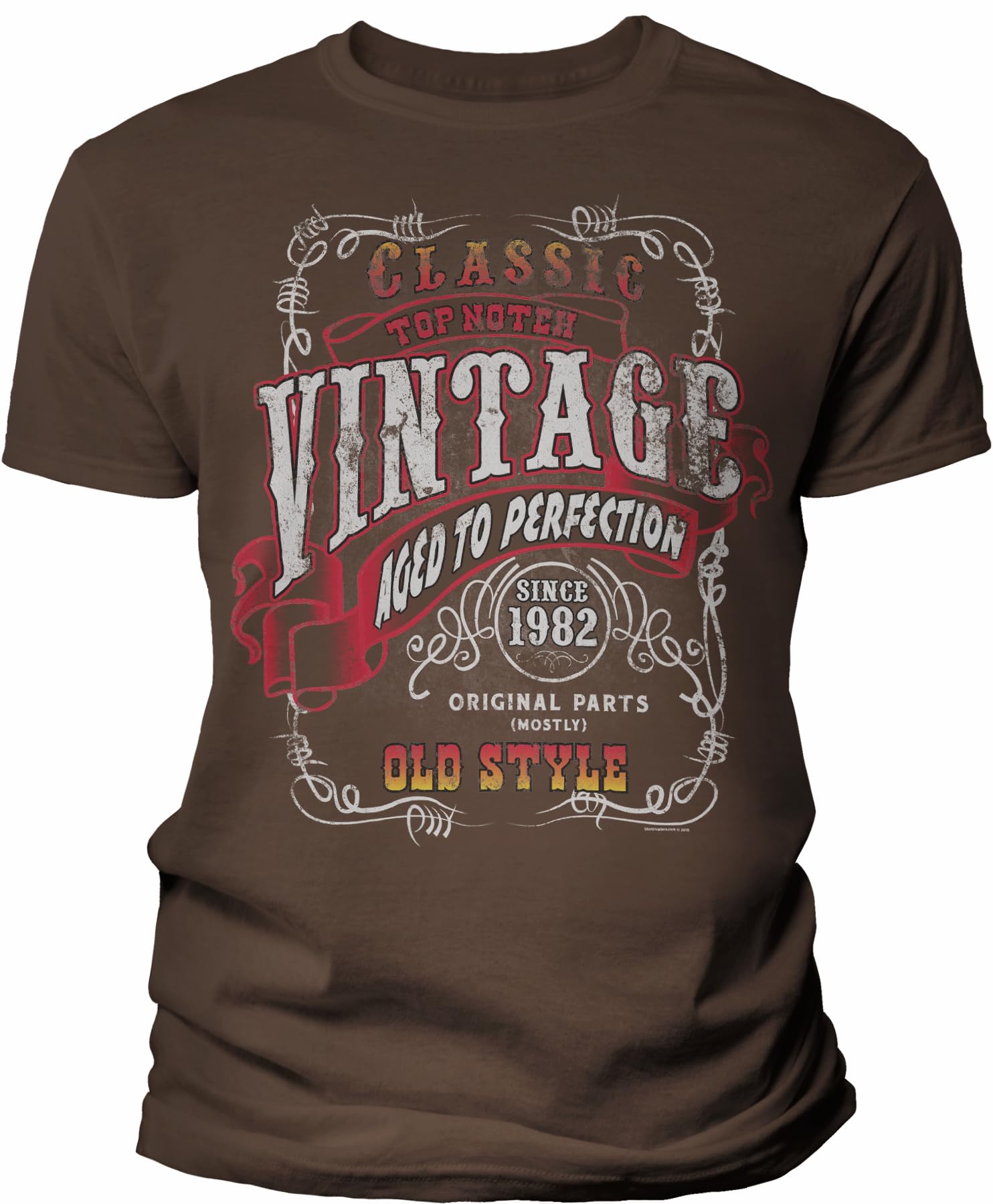 Vintage 1982 Aged to Perfection 43rd Birthday T-Shirt for Men - Cool Sturgis Motorcycle Theme Gift - Perfect for Birthday Parties & Motorcycle Enthusiasts