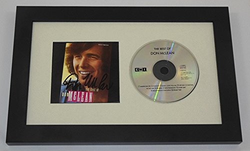 Don McLean 'American Pie' Best of Signed Autographed Music CD - Custom Framed Display for Collectors & Music Lovers - Perfect for Home Decor, Office Display & Gift for Vinyl Enthusiasts