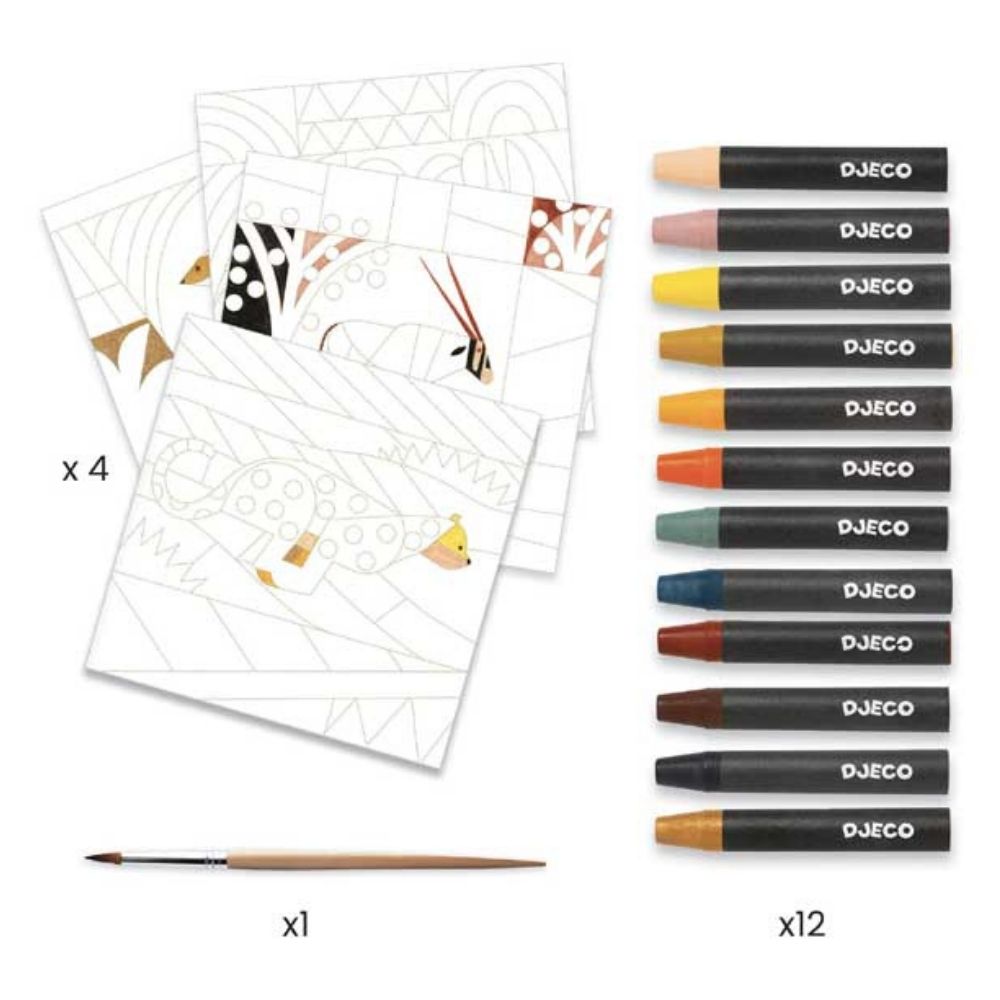 Paul Klee Desert Inspired Watercolor Painting Activity Kit for Kids - Creative Art Project for Home & Classroom