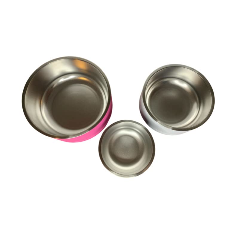 Custom Engraved Stainless Steel Insulated Pet Bowl - Personalized Dog or Cat Food Dish with Logo for Pet Businesses & Promotional Merchandise (Large, Navy) - Perfect for Veterinary Clinics, Pet Stores & Corporate Gifts