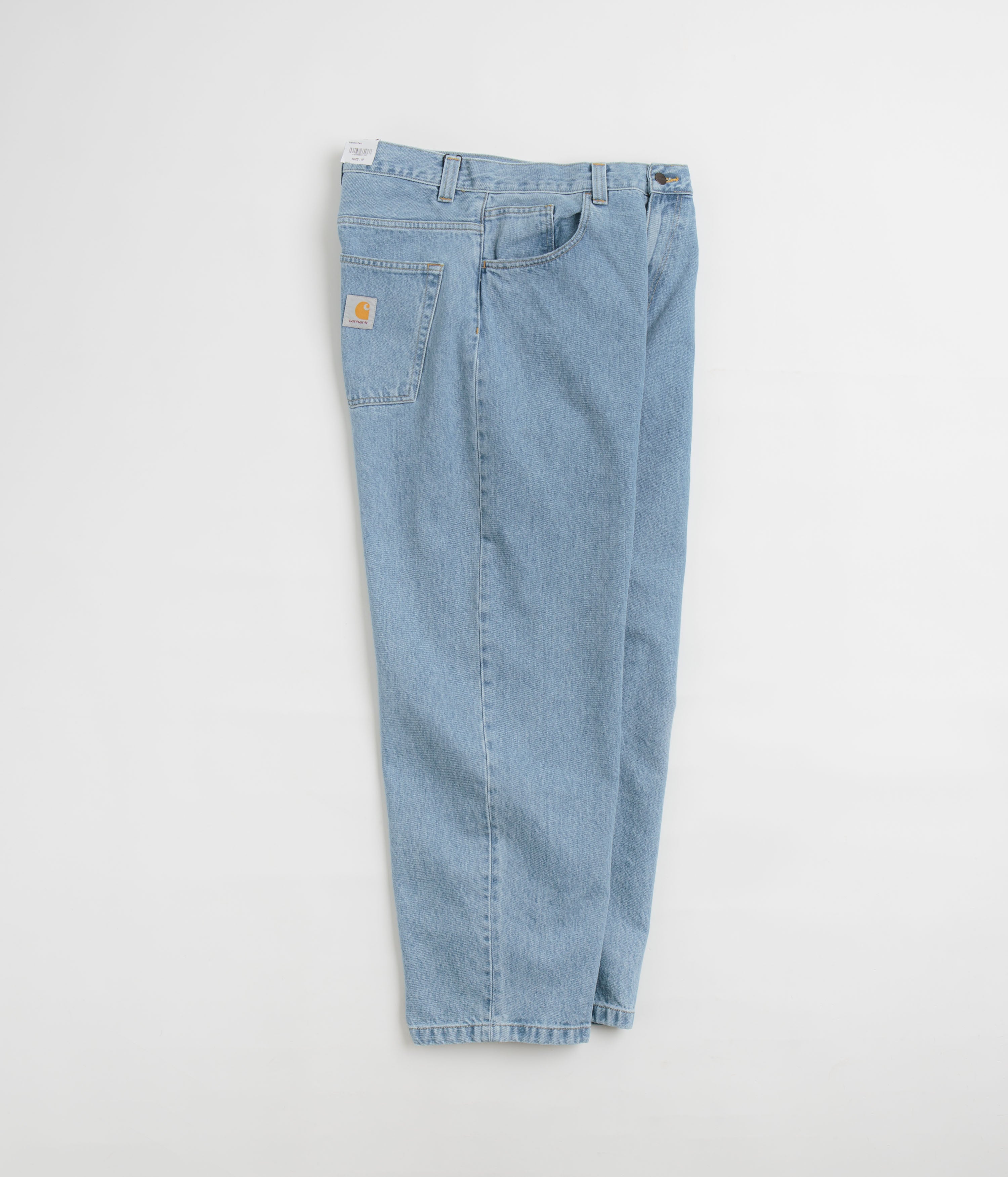 Carhartt Brandon Denim Pants for Men - Blue Stone Bleach Wash, Durable Work Pants for Construction & Outdoor Activities