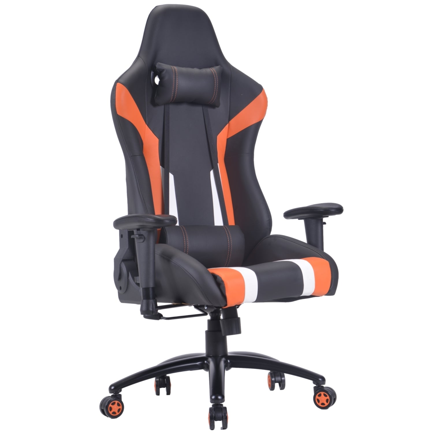 PRO X SERIES 7730 Gaming Chair - Ergonomic Black & Orange Racing Style Computer Chair for PC & Console Gamers - Perfect for Esports, Streaming & Long Gaming Sessions