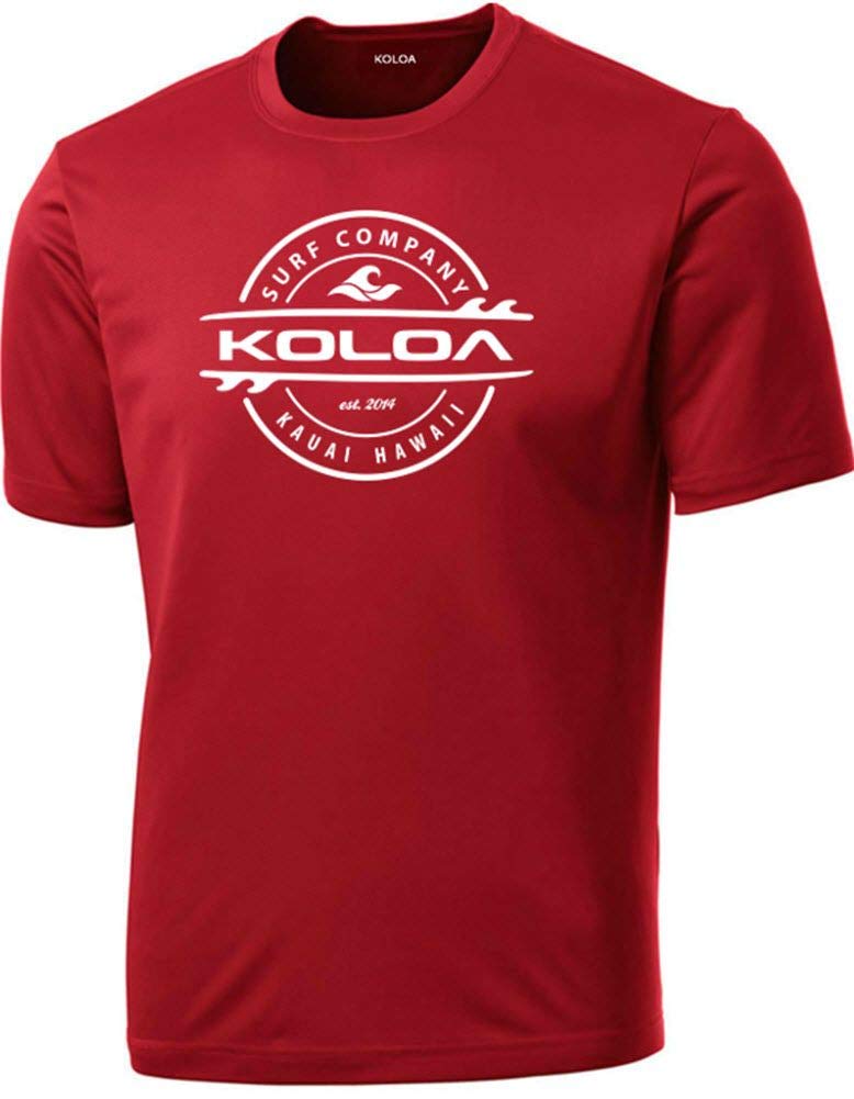 Koloa Surf Thruster Logo Moisture Wicking Athletic Shirts for Men - Regular, Big & Tall Sizes - Performance Tees for Surfing, Gym & Outdoor Activities