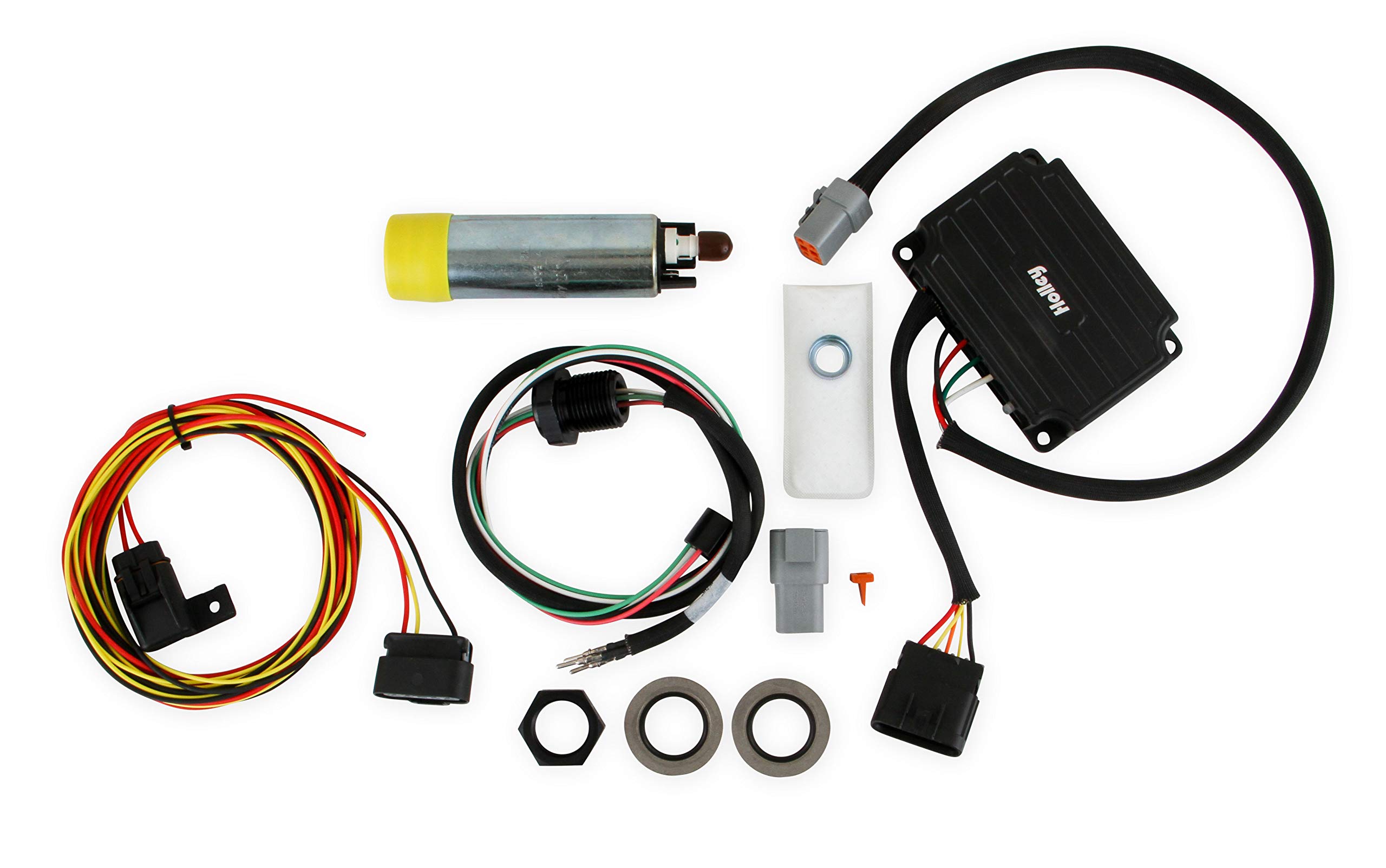 Holley 12-768 VR1 Series Brushless Fuel Pump with Controller & Bulkhead Harness Quick Kit - High Performance Fuel Delivery for Racing, Off-Road & Custom Car Builds