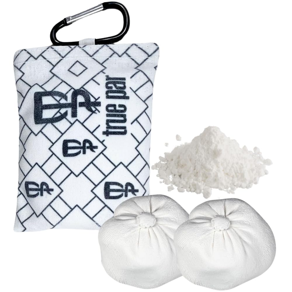 Premium Disc Golf Chalk Bag Set with 2 Extra Chalk Balls | Refillable Grip Enhancer for Better Throws | Durable Disc Golf Accessories with Carabiner Clip | Perfect Gift for Disc Golf Players | Ideal for Outdoor Tournaments & Practice Sessions