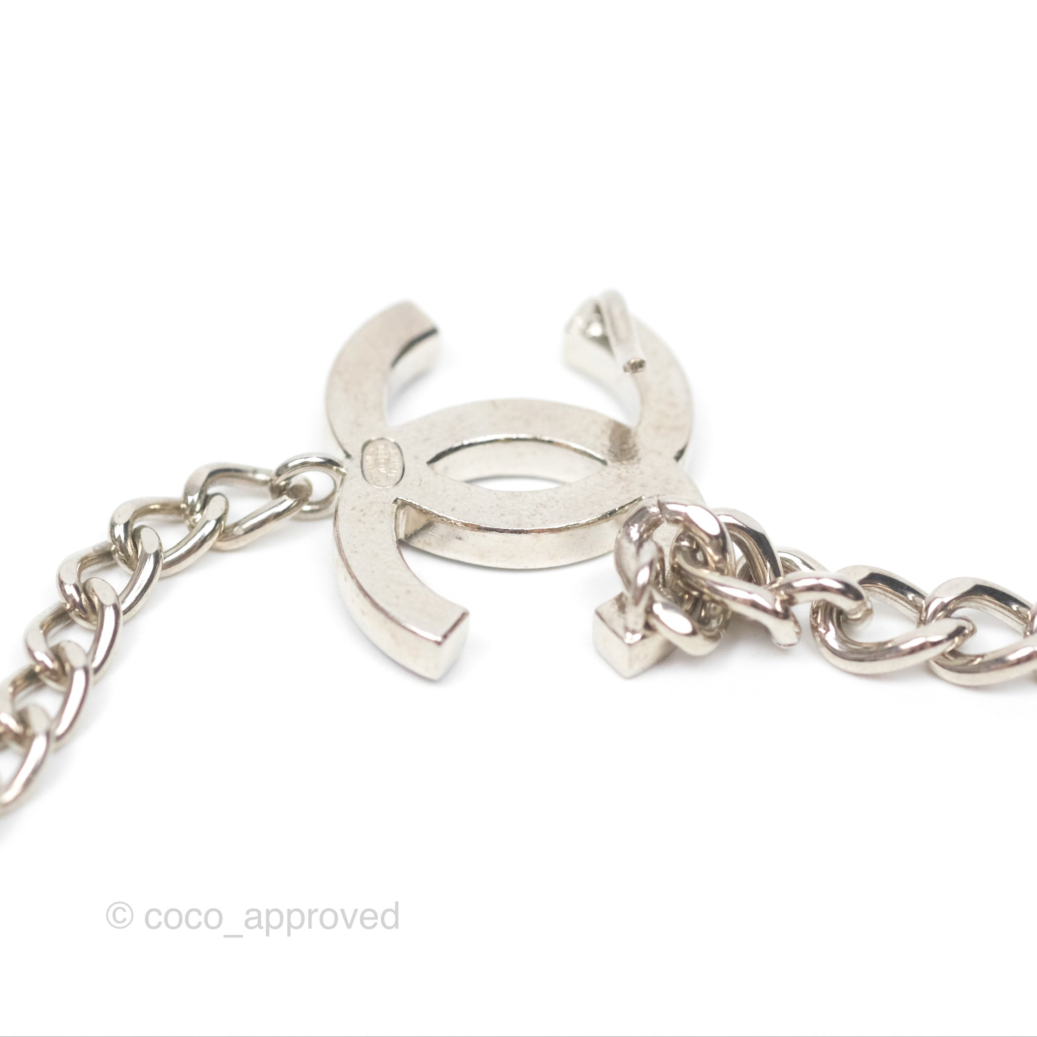 Chanel Black CC Chain Belt with Silver Tone Hardware - Stylish Waist Belt for Women | Perfect for Evening Dresses, Jeans & Formal Outfits