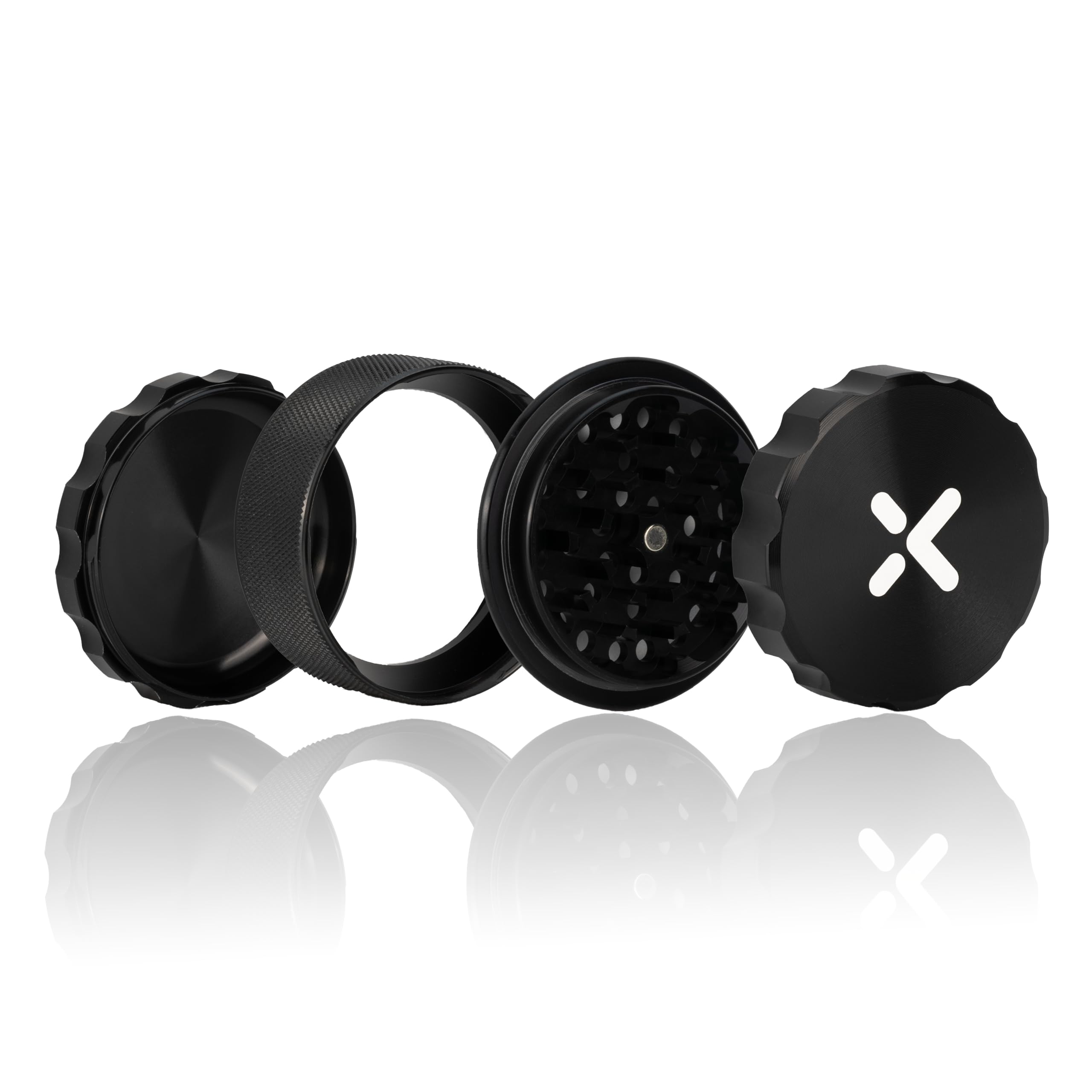 Xtreme Spice Grinder 3-Piece Set - Premium Aluminum Herb Grinder with Non-Slip Knurled Grip, Razor Sharp Teeth for Jam-Free Grinding & Quick Twist Lock | Perfect for Kitchen, Cooking, Baking & Outdoor Adventures (2.5