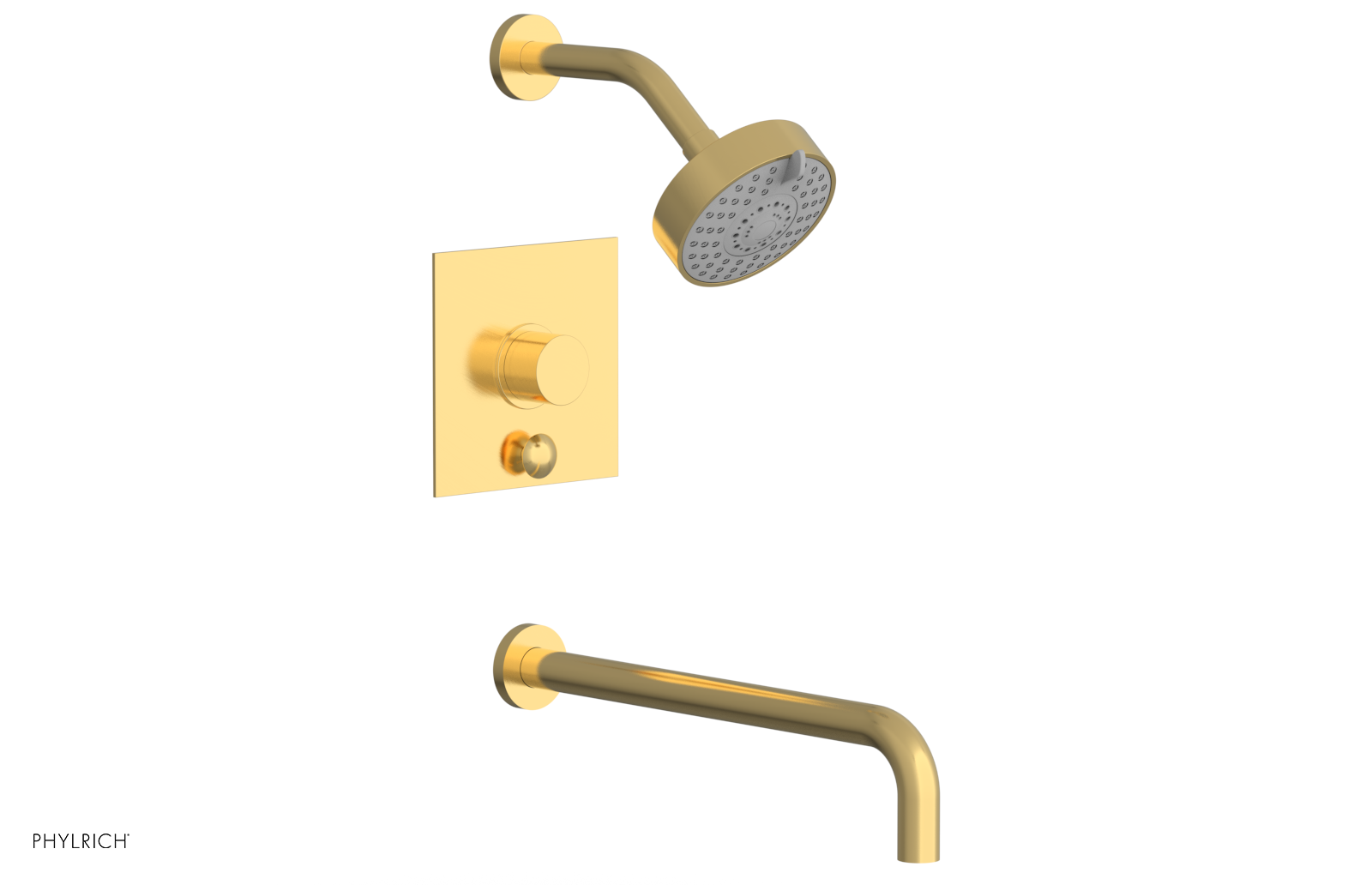 BASIC II 14 Pressure Balance Tub and Shower Set 230S 27 14 - Chrome Finish, Anti-Scald Valve for Safe Bathing, Ideal for Home & Hotel Bathroom Renovation