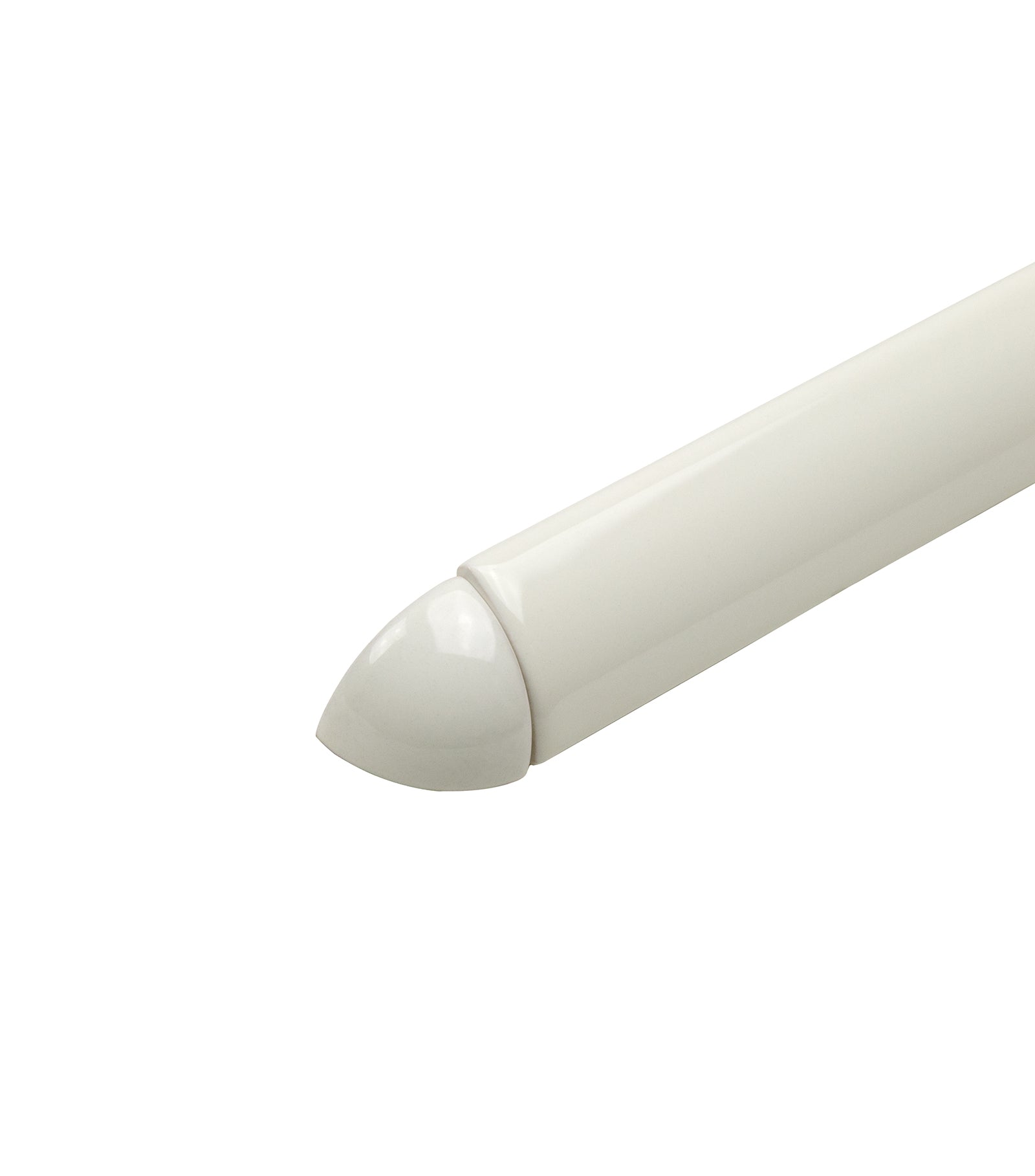 Kakel Victoria Corner Piece for Skirting Board in Ivory White Glossy Finish - Perfect for Bathroom, Kitchen & Home Renovation Projects
