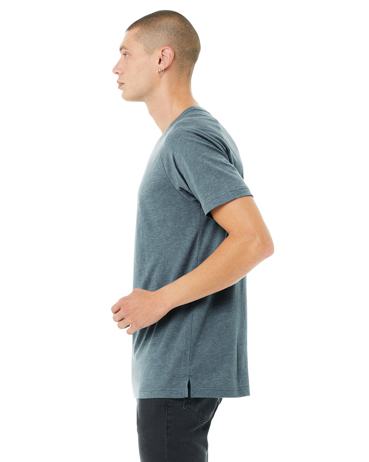 Bella + Canvas 3201 Men's Heather CVC Raglan T-Shirt - Soft Comfort Fit Short Sleeve Tee for Casual Wear, Gym & Everyday Use