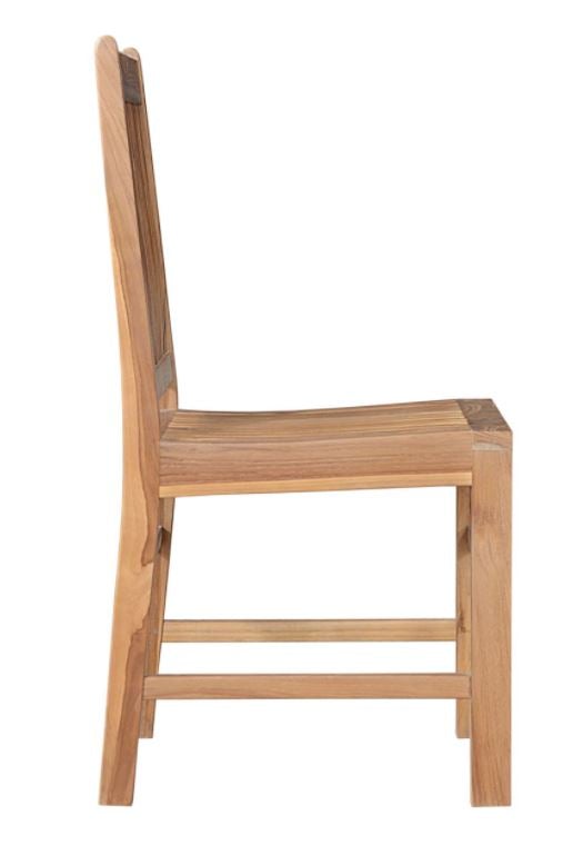 Anderson Teak Saratoga Dining Chair - Solid Teak Wood Outdoor Patio Furniture Set of 2 - Weather-Resistant Garden Dining Chairs for Backyard, Poolside & Restaurant Use