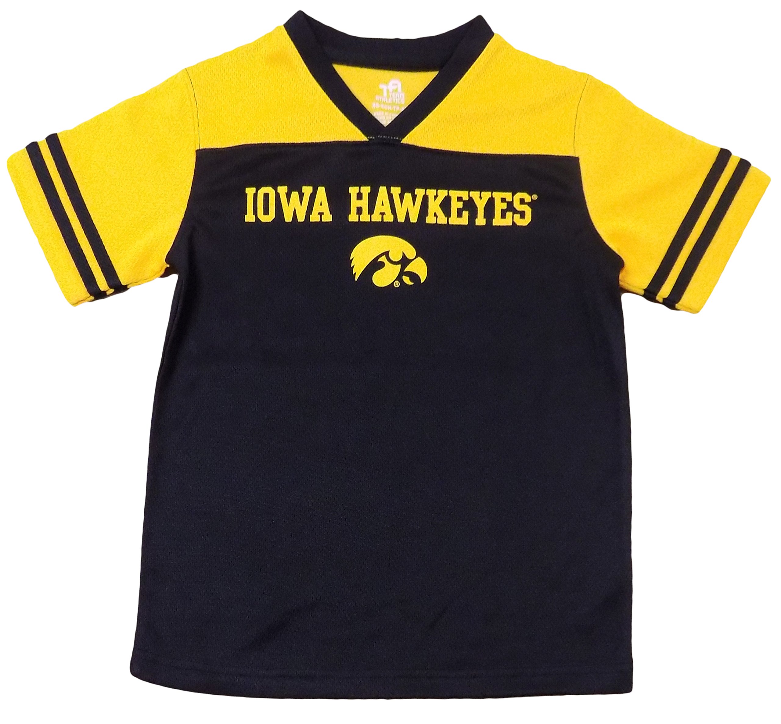 Iowa Hawkeyes Black Youth V-Neck Jersey - Team Apparel for Kids - Perfect for Game Day, School Spirit & Fan Support