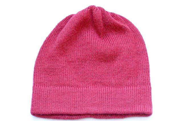 Warm Alpaca Wool Hand Knitted Beanie - Soft Red Winter Hat for Men & Women - Perfect for Skiing, Hiking & Cold Weather Activities